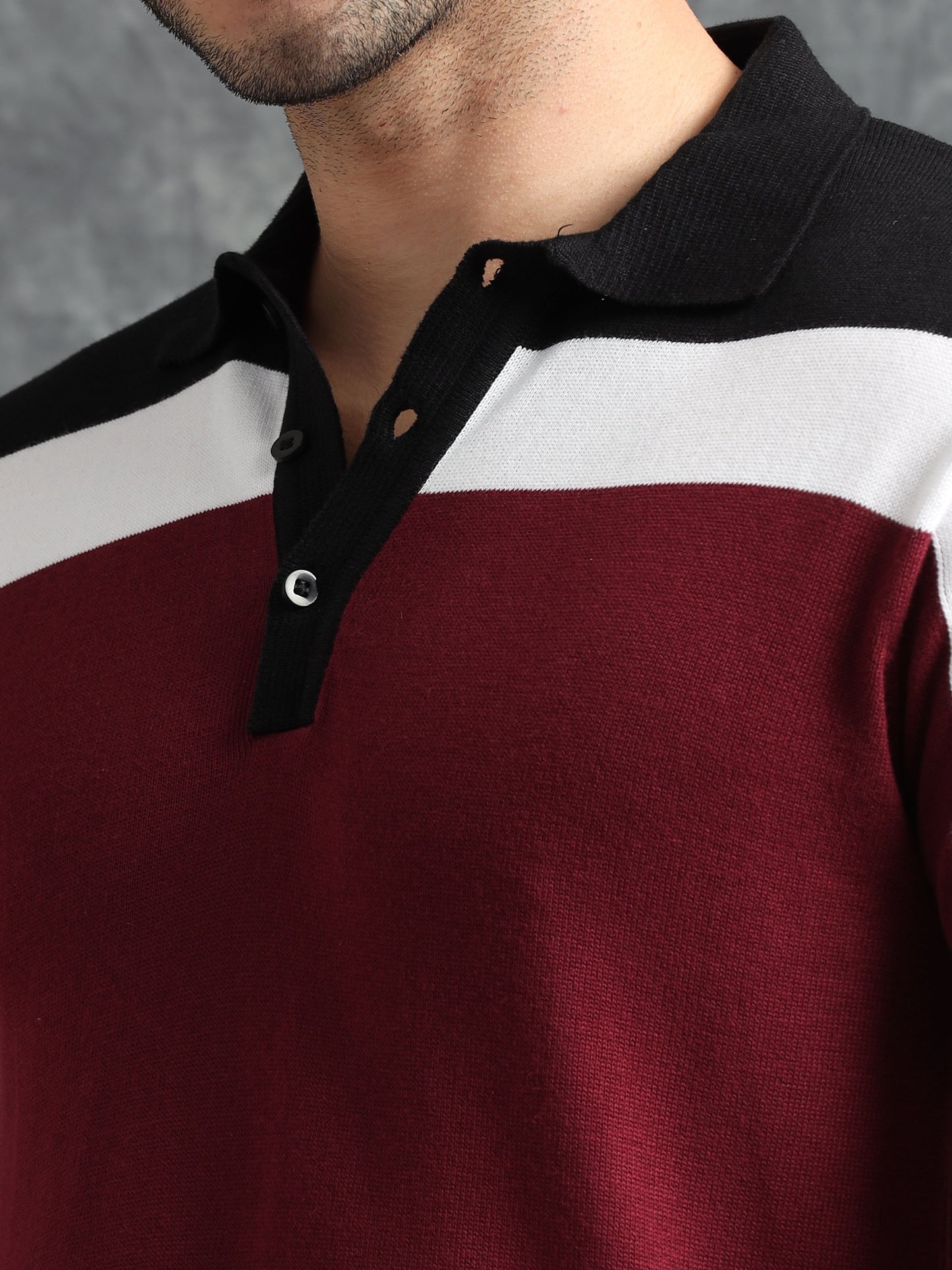 Classic Polo Tee - Tricolor design