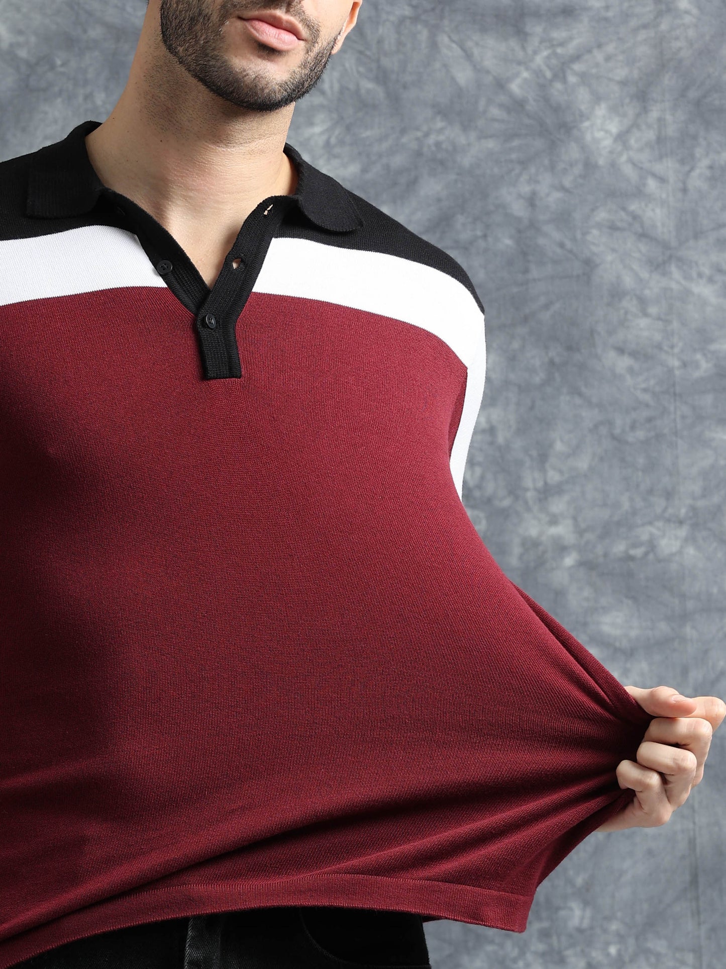 Classic Polo Tee - Tricolor design