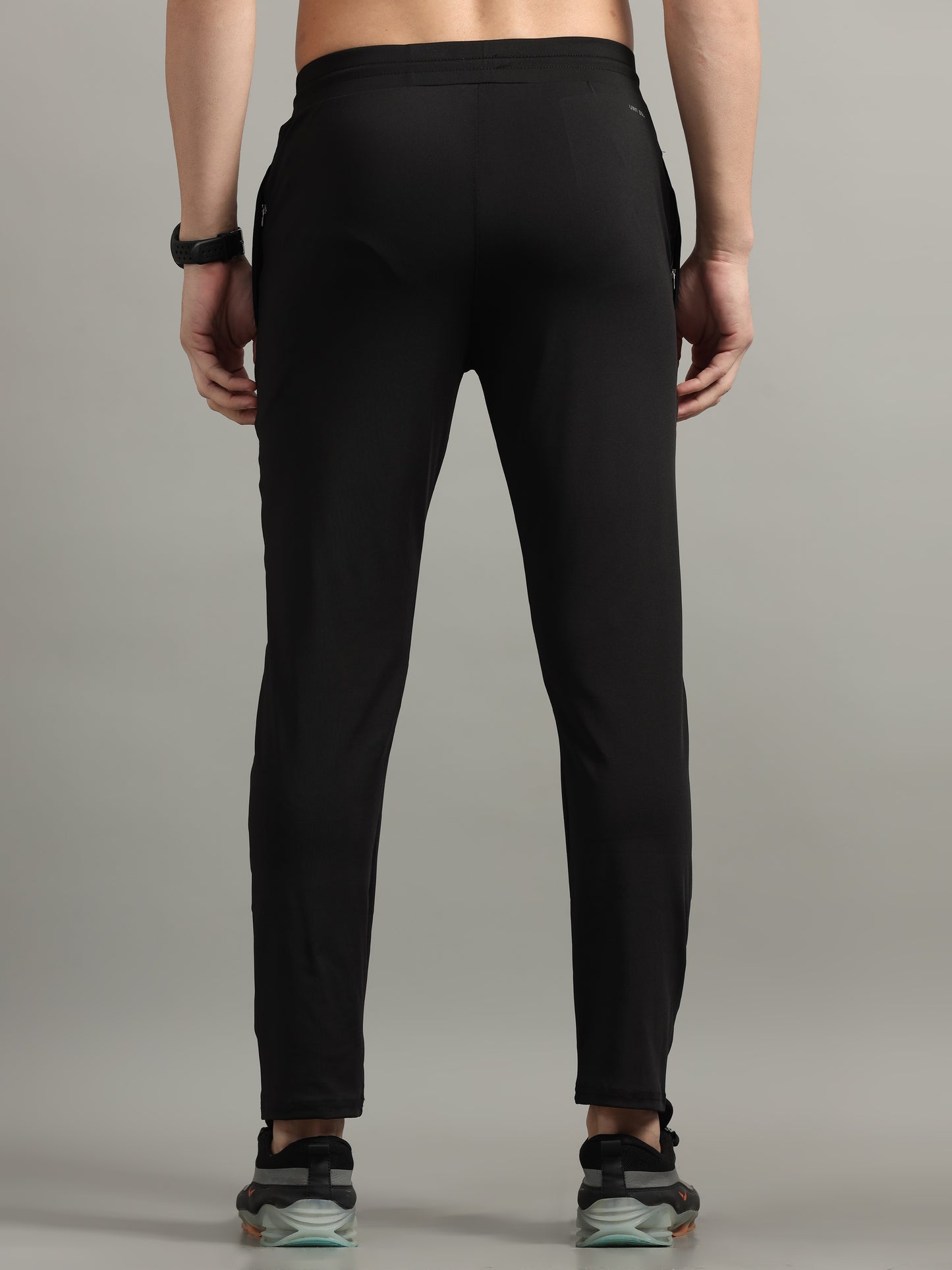 Black 4 Way Lycra Track Pant