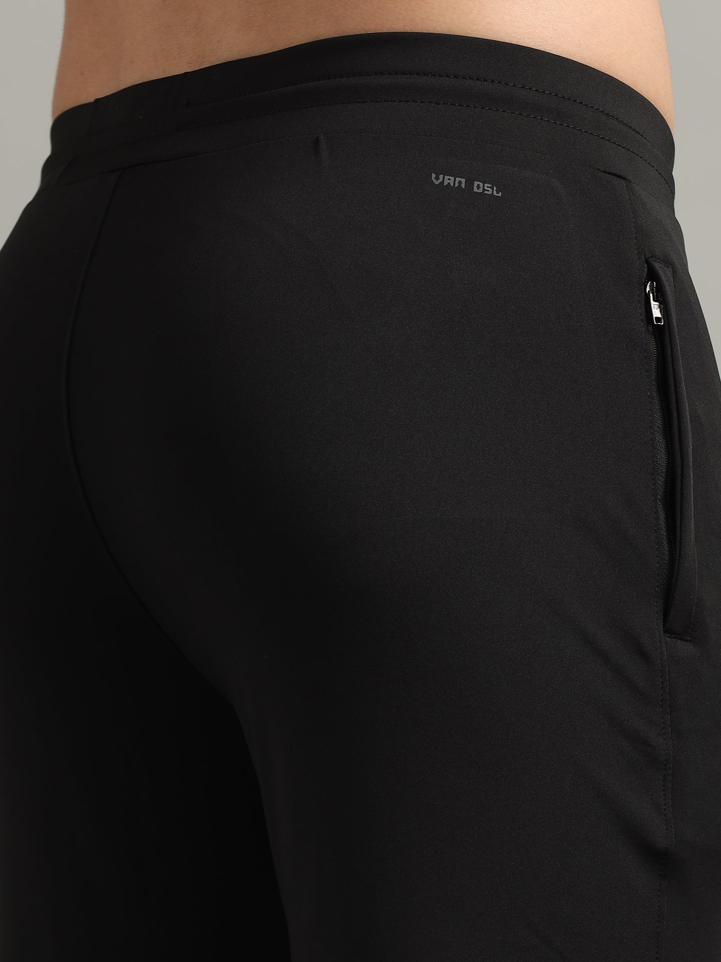 Black 4 Way Lycra Track Pant