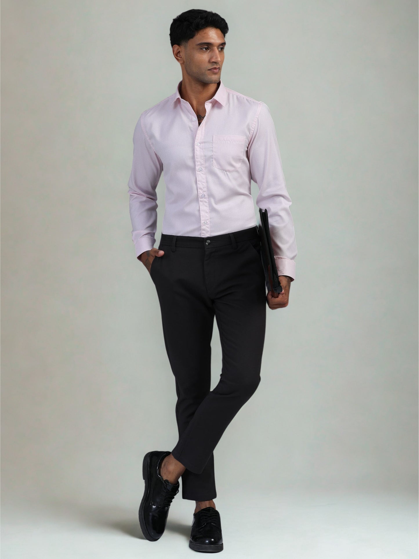 Light PEACH Giza Formal shirts