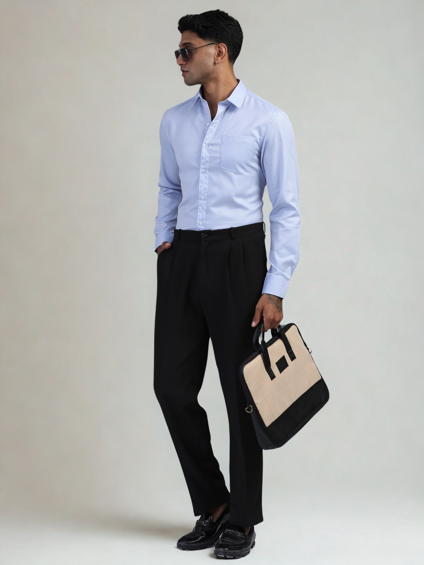 Light Blue Giza Formal shirt