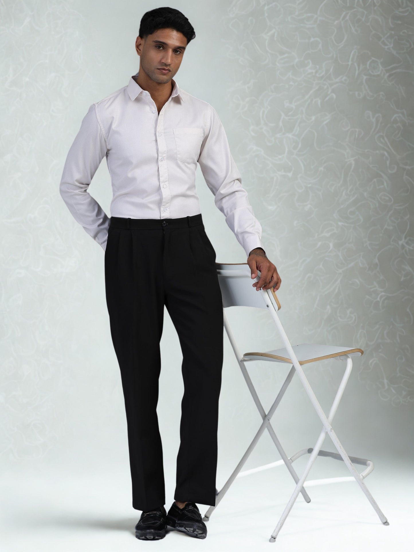 Pearl White Giza Formal shirt