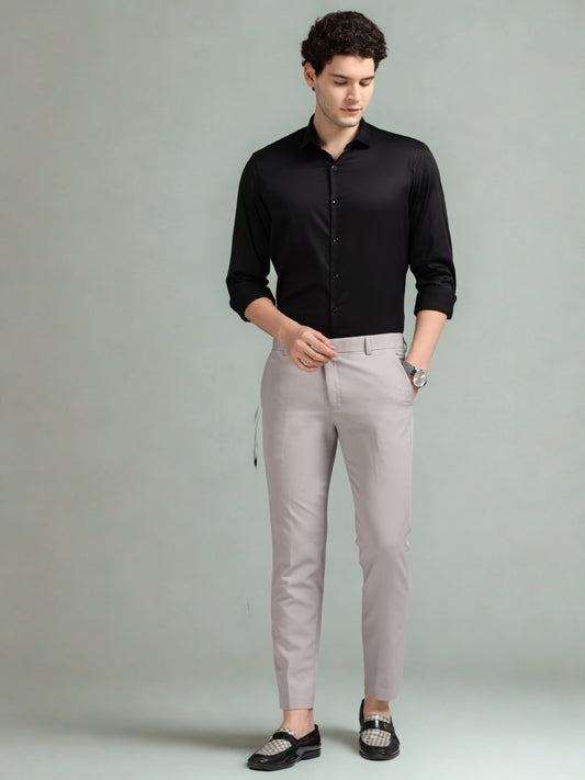 Olive 60's Satin lycra Shirt