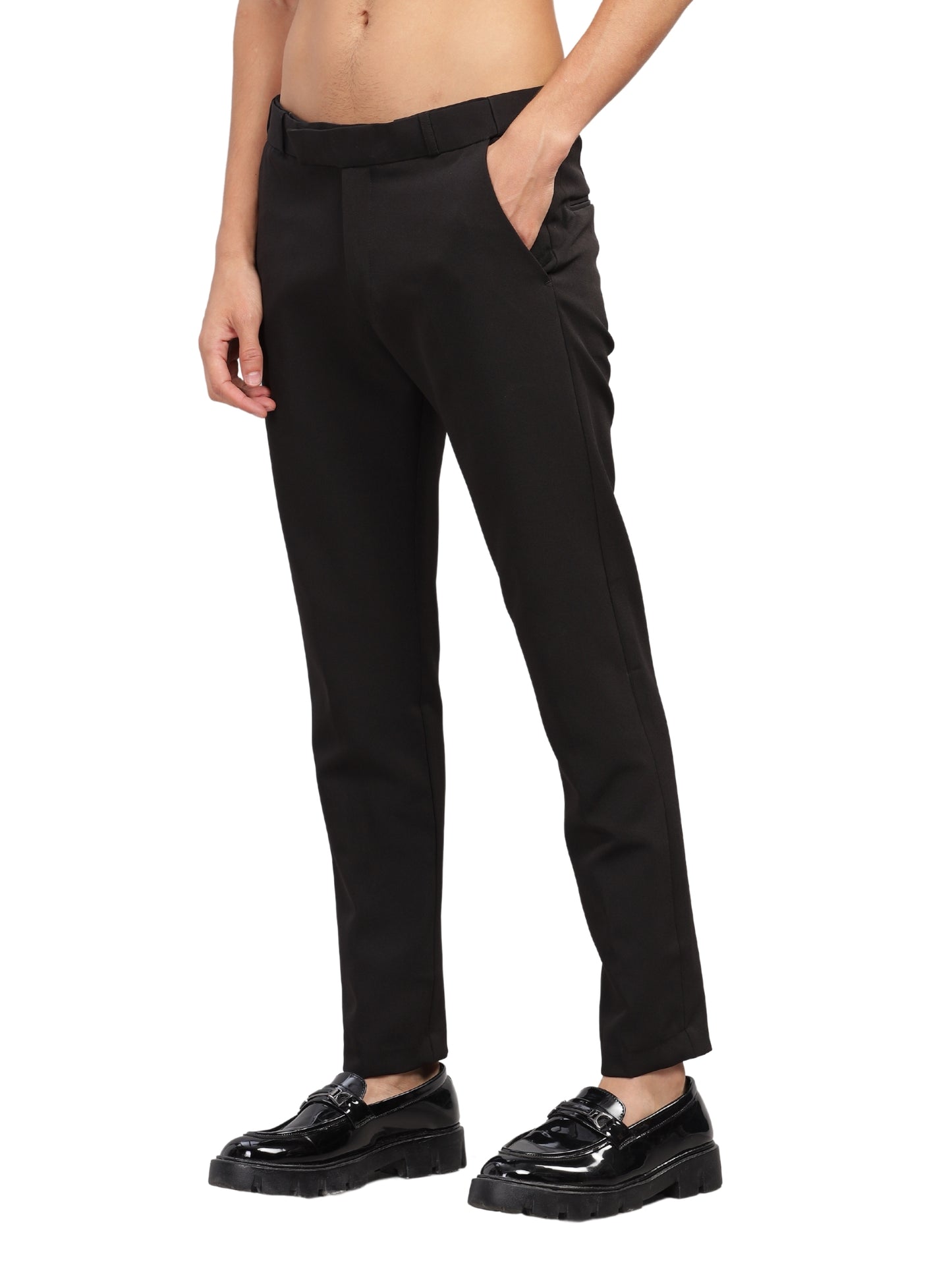 Black Flexi Waist Trouser