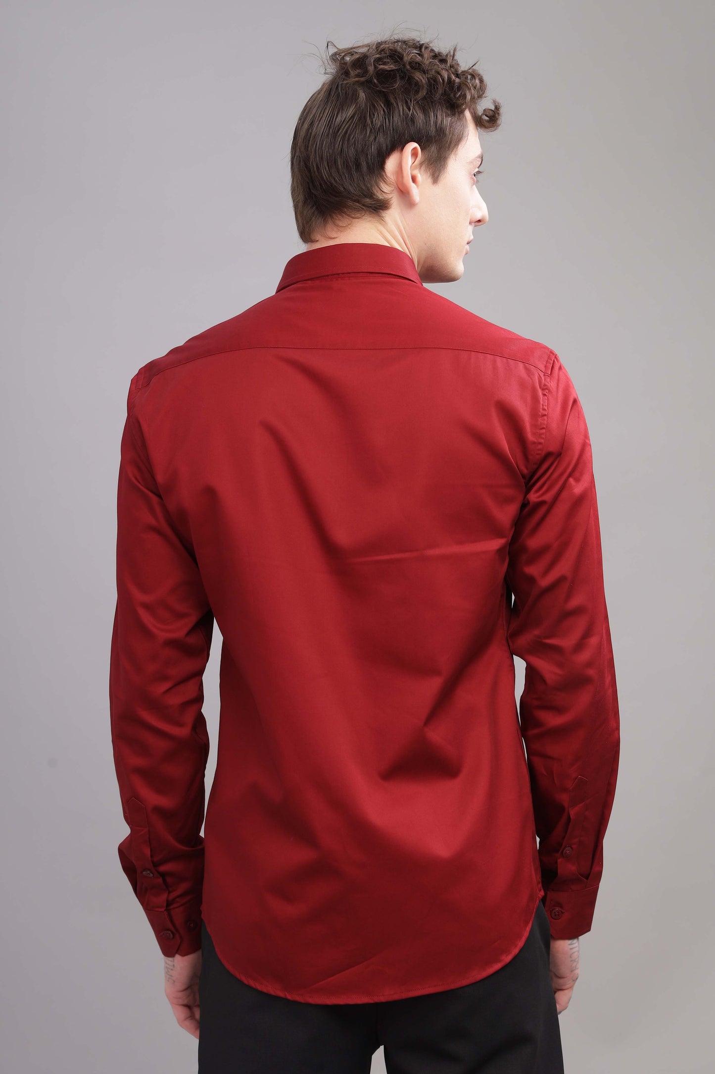 Red Satin Shirt