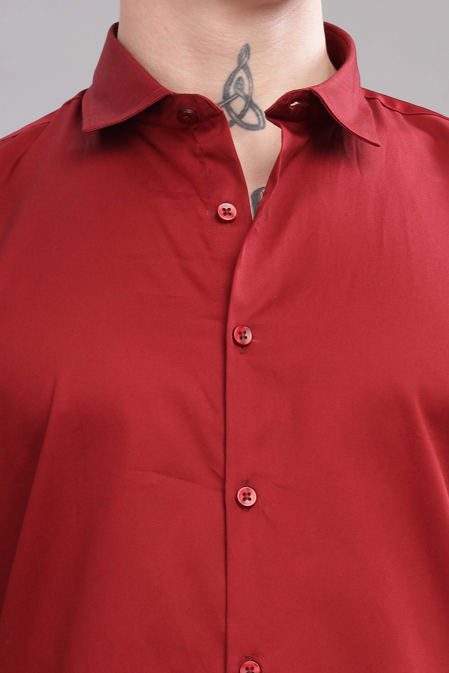 Red Satin Shirt