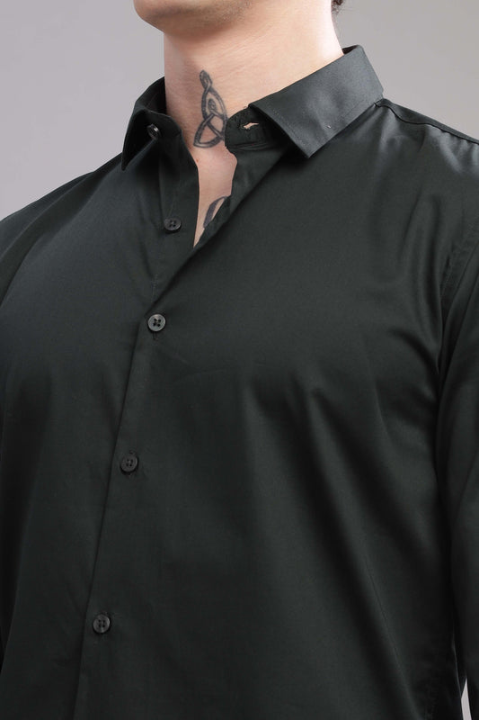Olive Satin Shirt