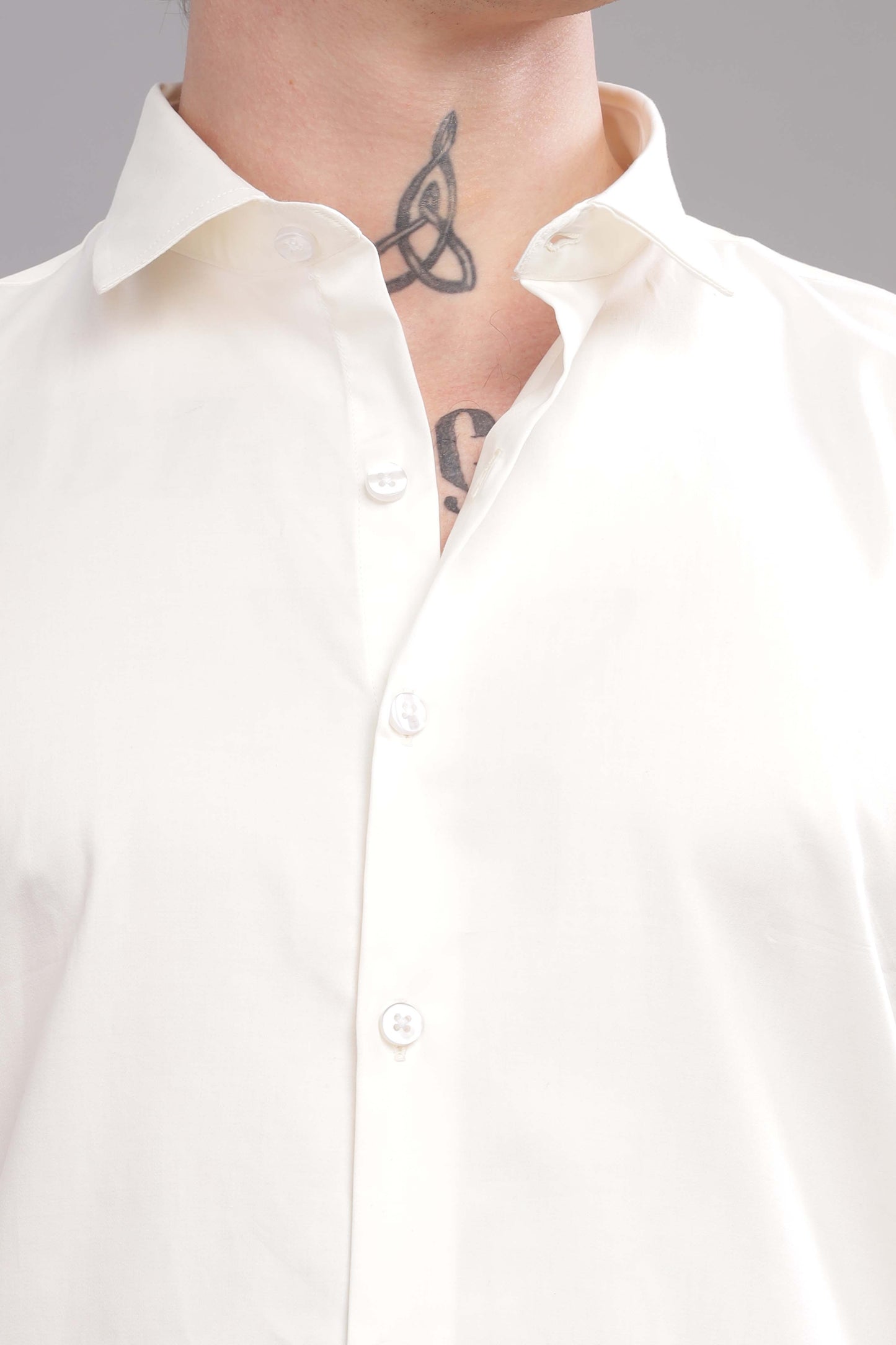 White Satin Shirt