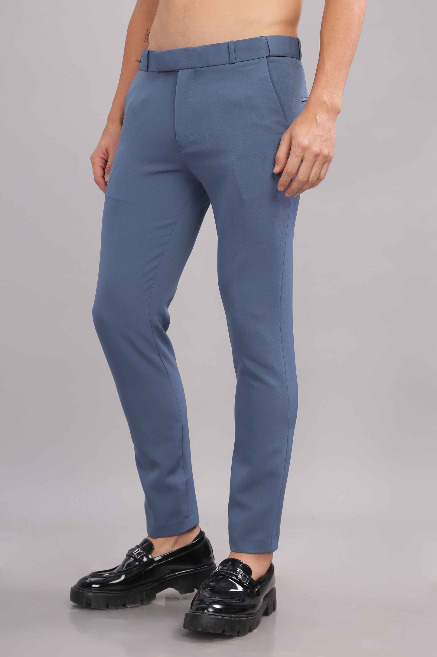 Crystal Blue Flexi Waist Trouser