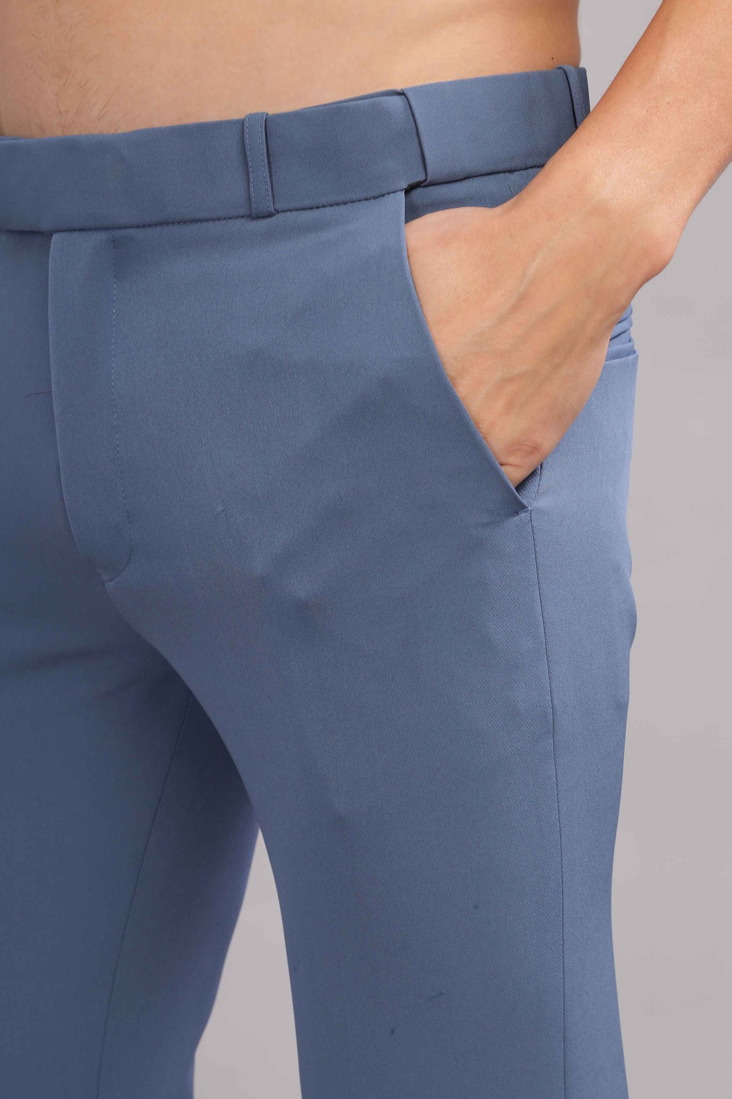 Crystal Blue Flexi Waist Trouser