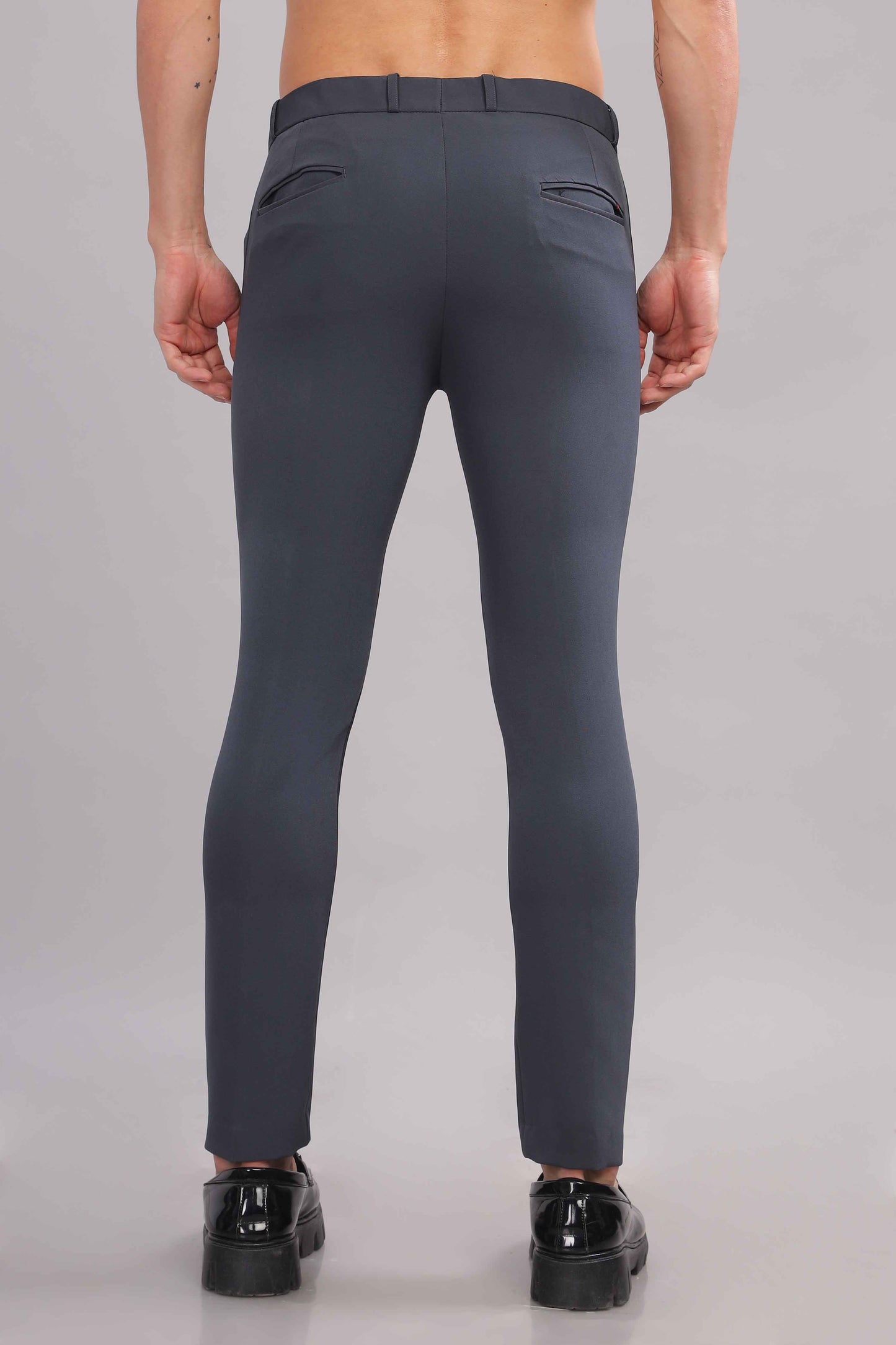 Jet Grey Flexi Waist Trouser
