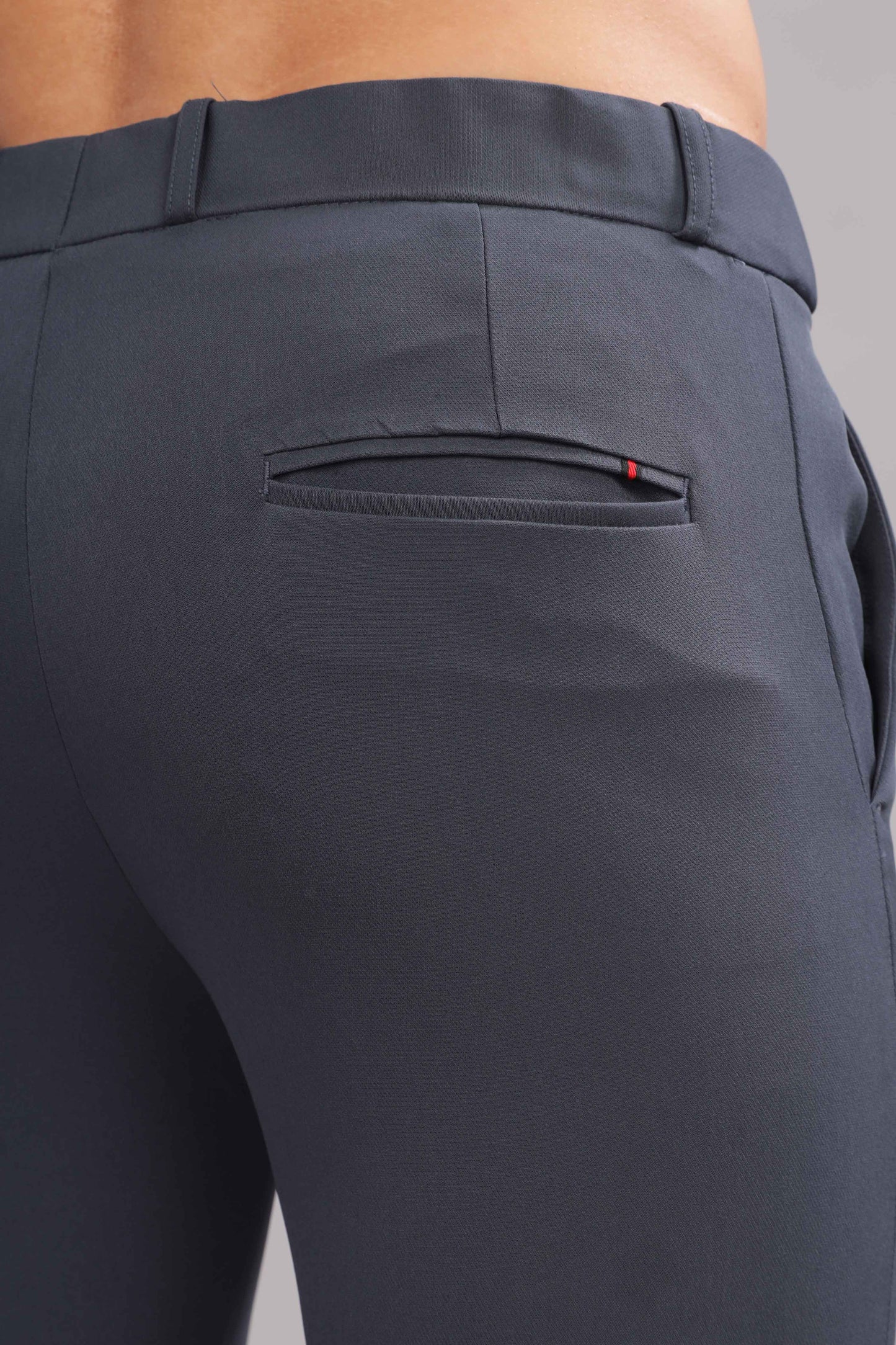 Jet Grey Flexi Waist Trouser