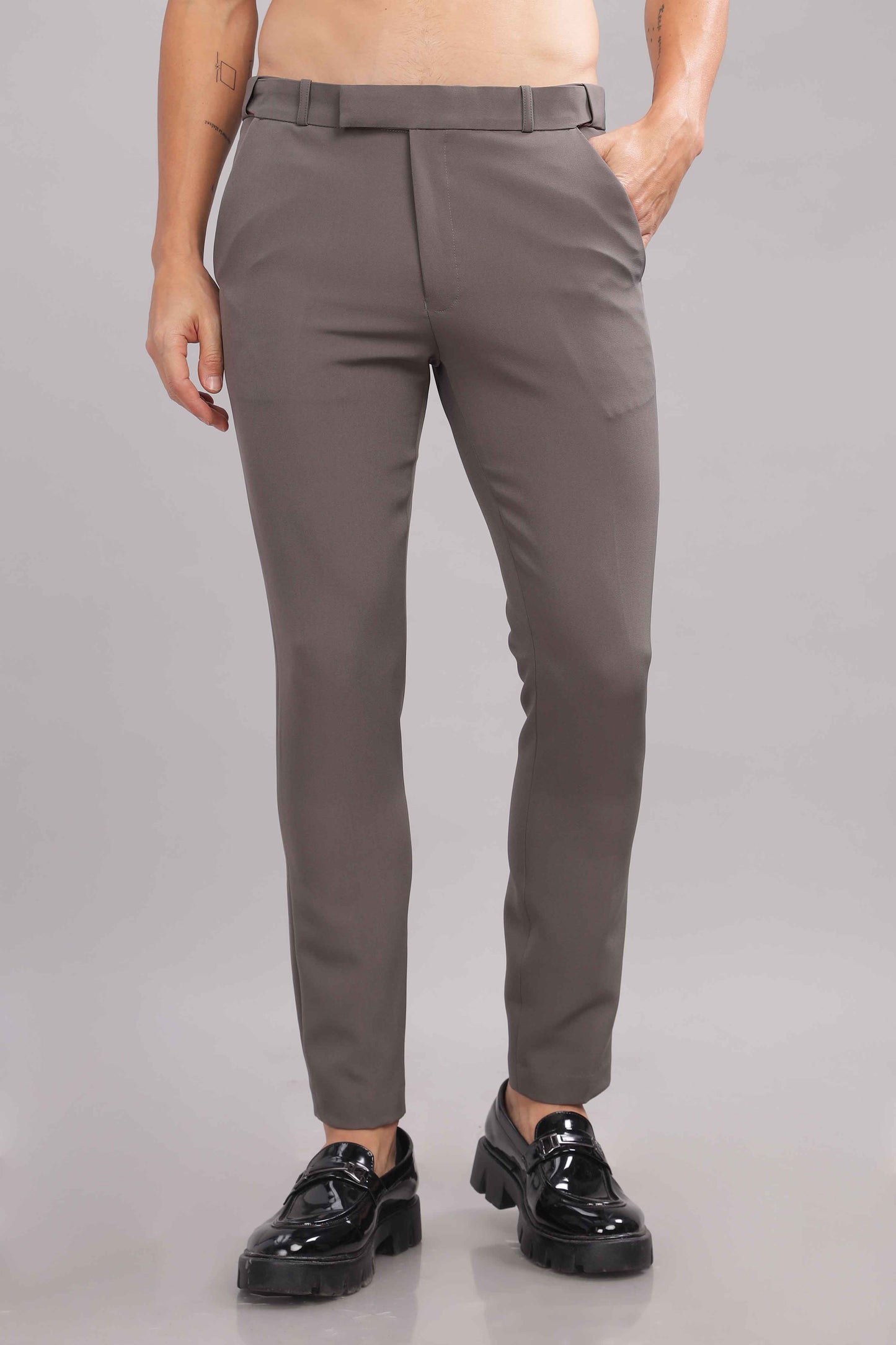 Stone Flexi Waist Trouser
