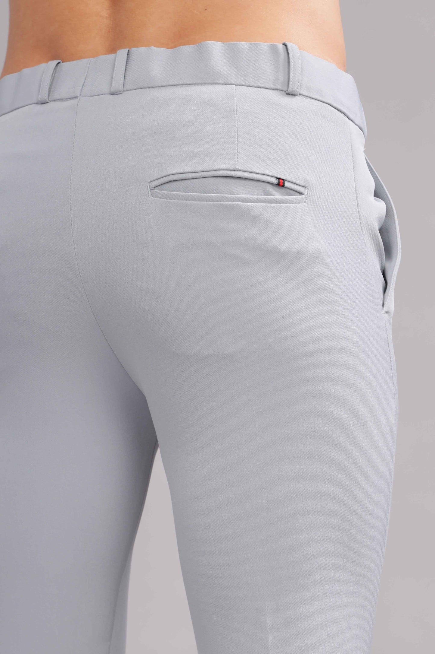 Silver Grey Flexi Waist Trouser