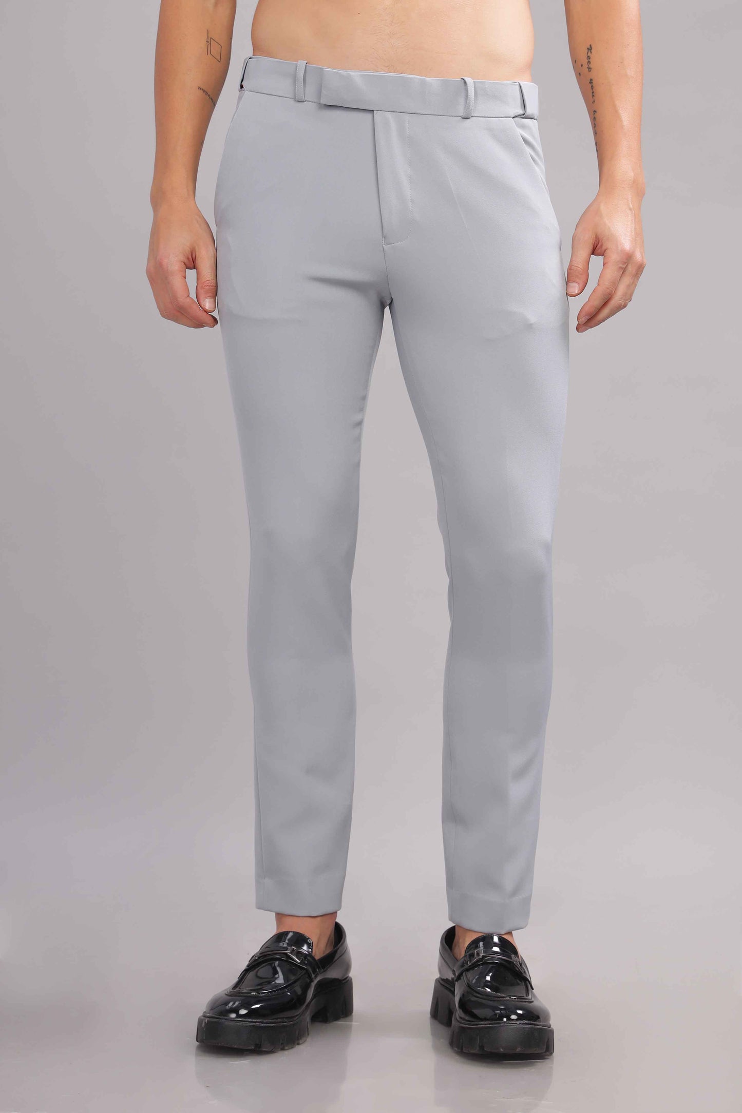 Silver Grey Flexi Waist Trouser