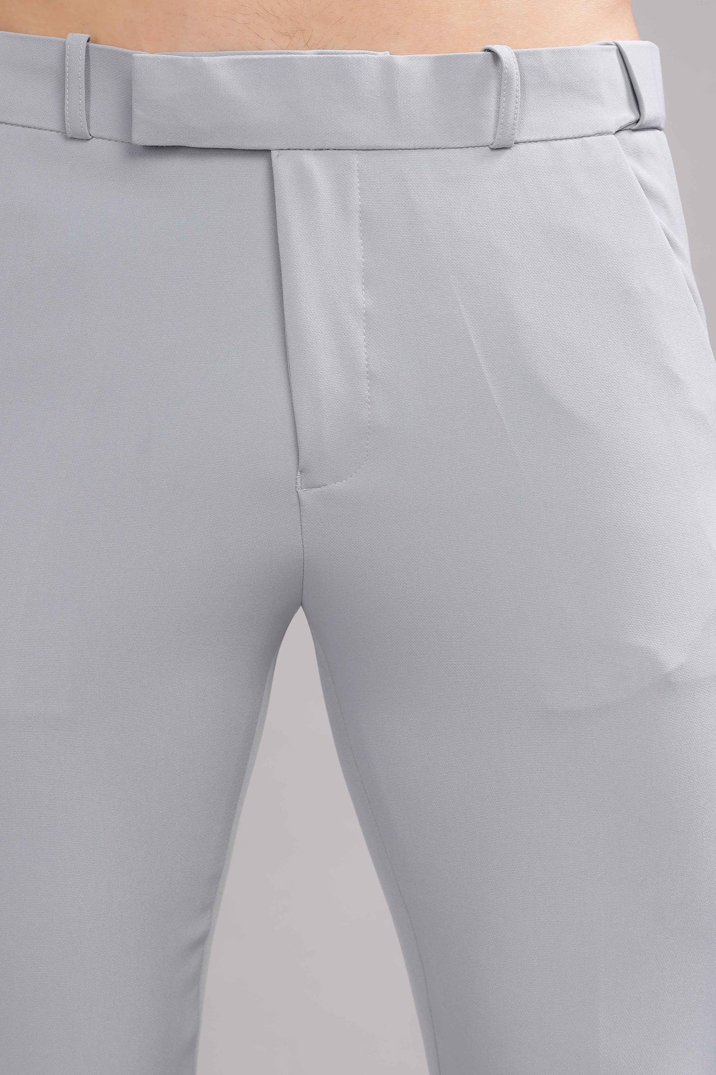 Silver Grey Flexi Waist Trouser