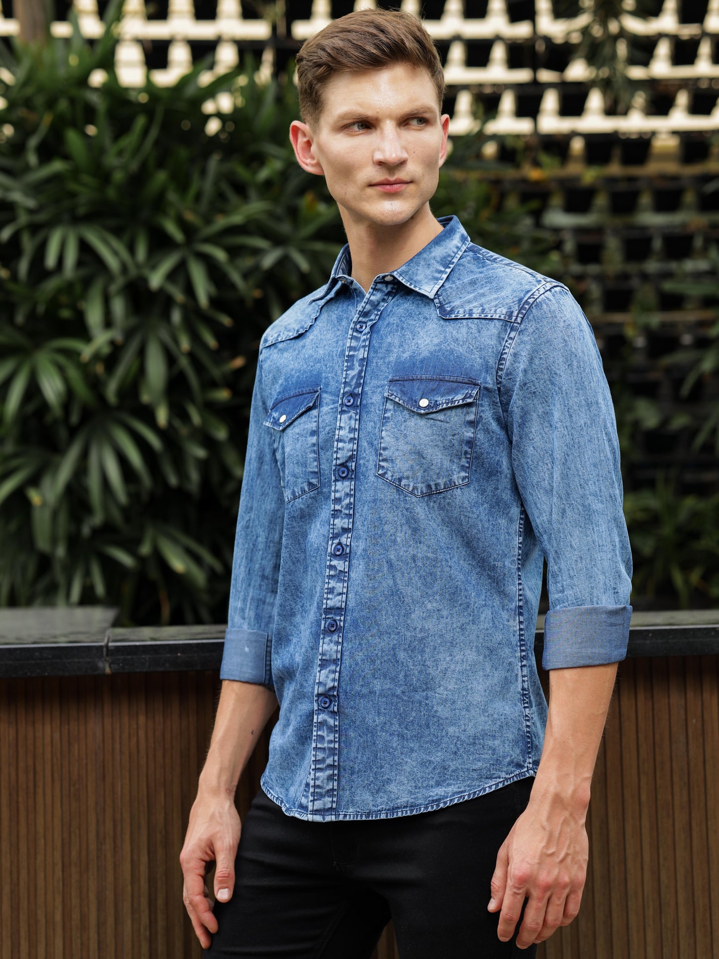 Double Pocket Denim Shirt