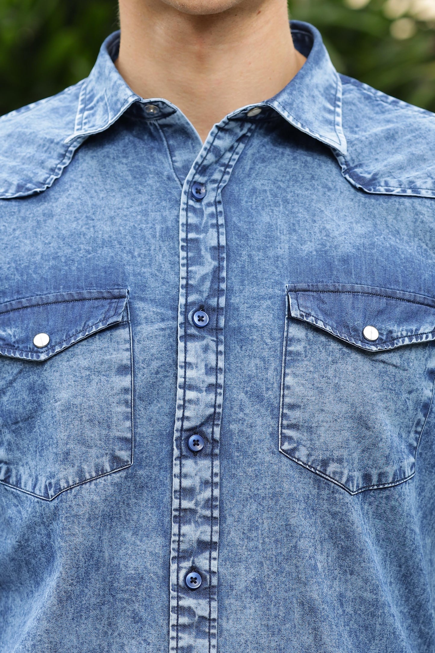 Double Pocket Denim Shirt