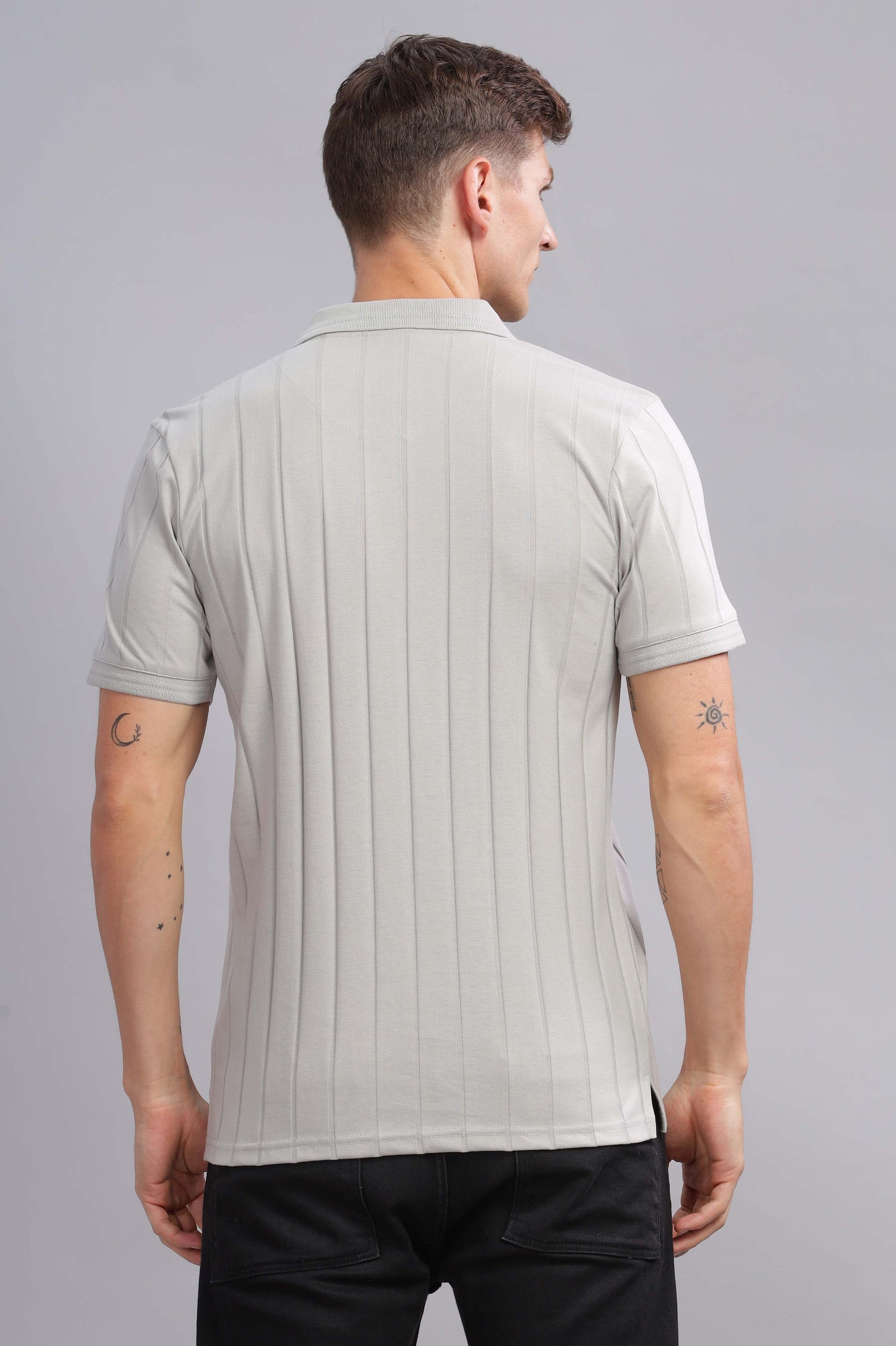 Ice Grey Vibe Shift Polo