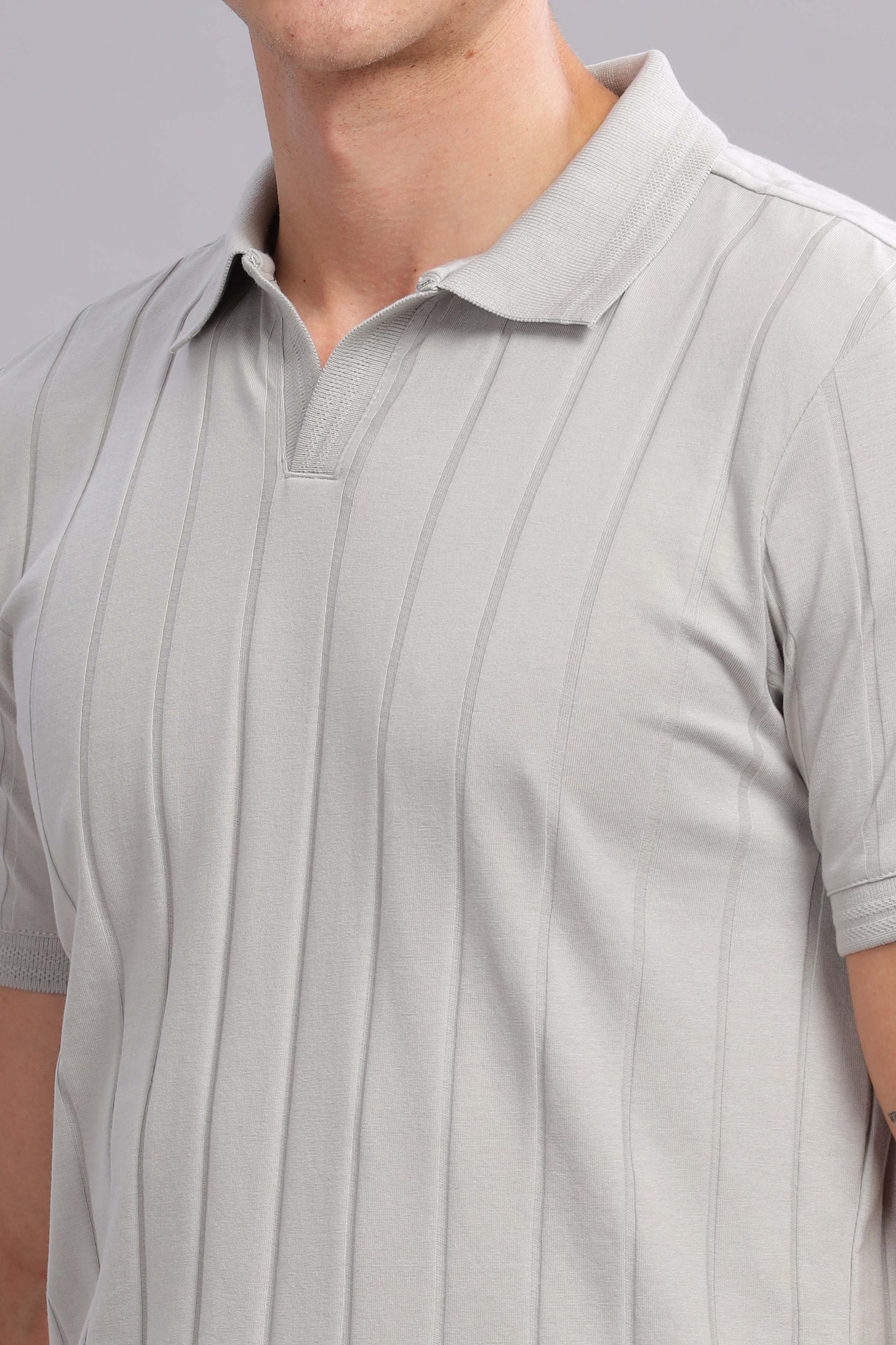 Ice Grey Vibe Shift Polo