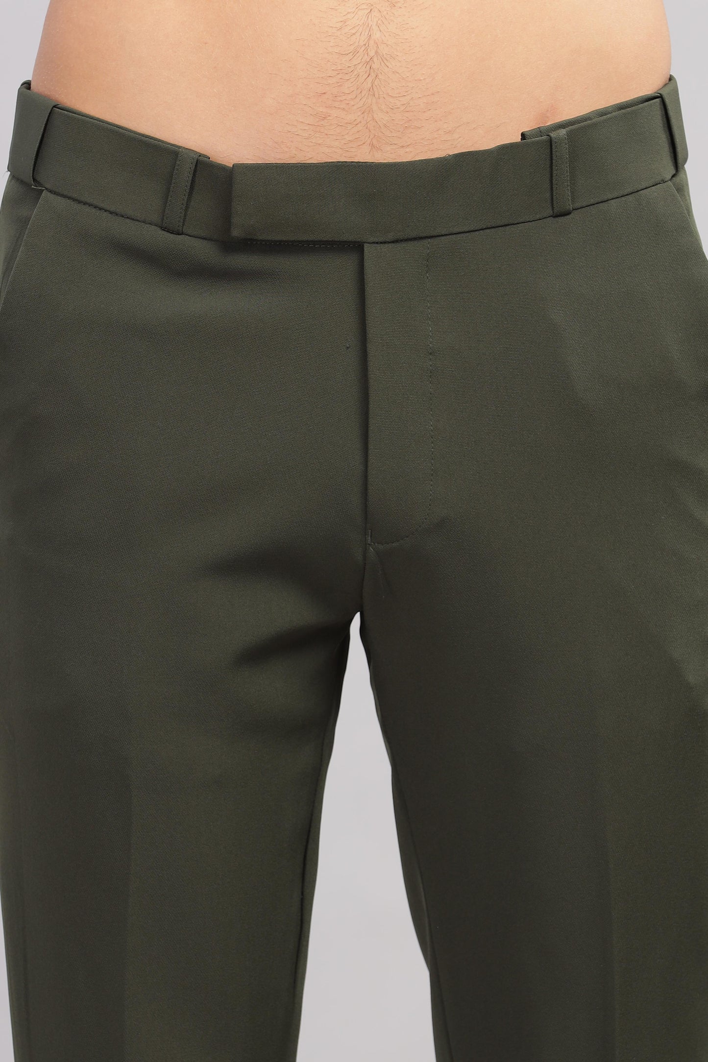 Olive Flexi Waist Trouser