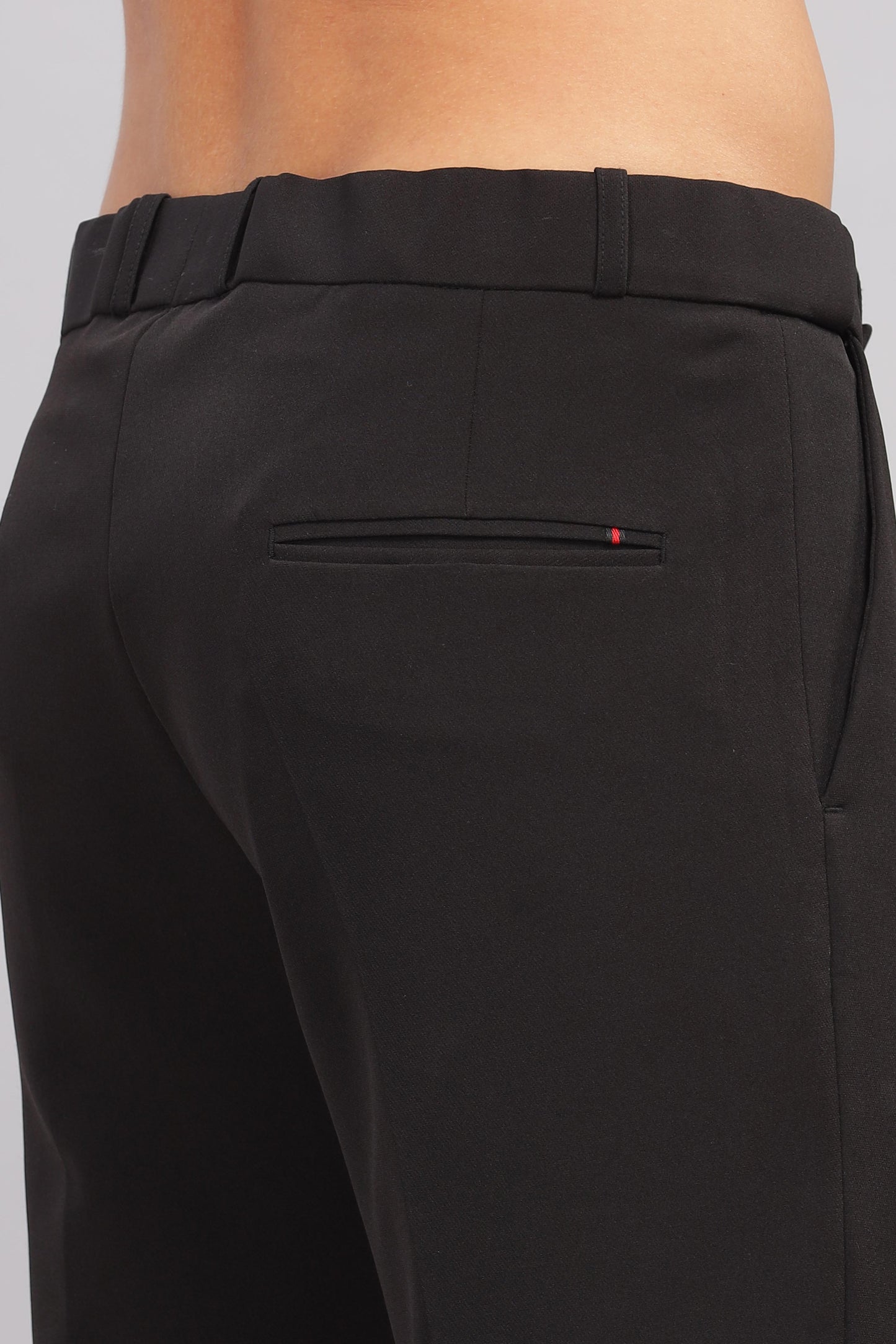 Black Flexi Waist Trouser