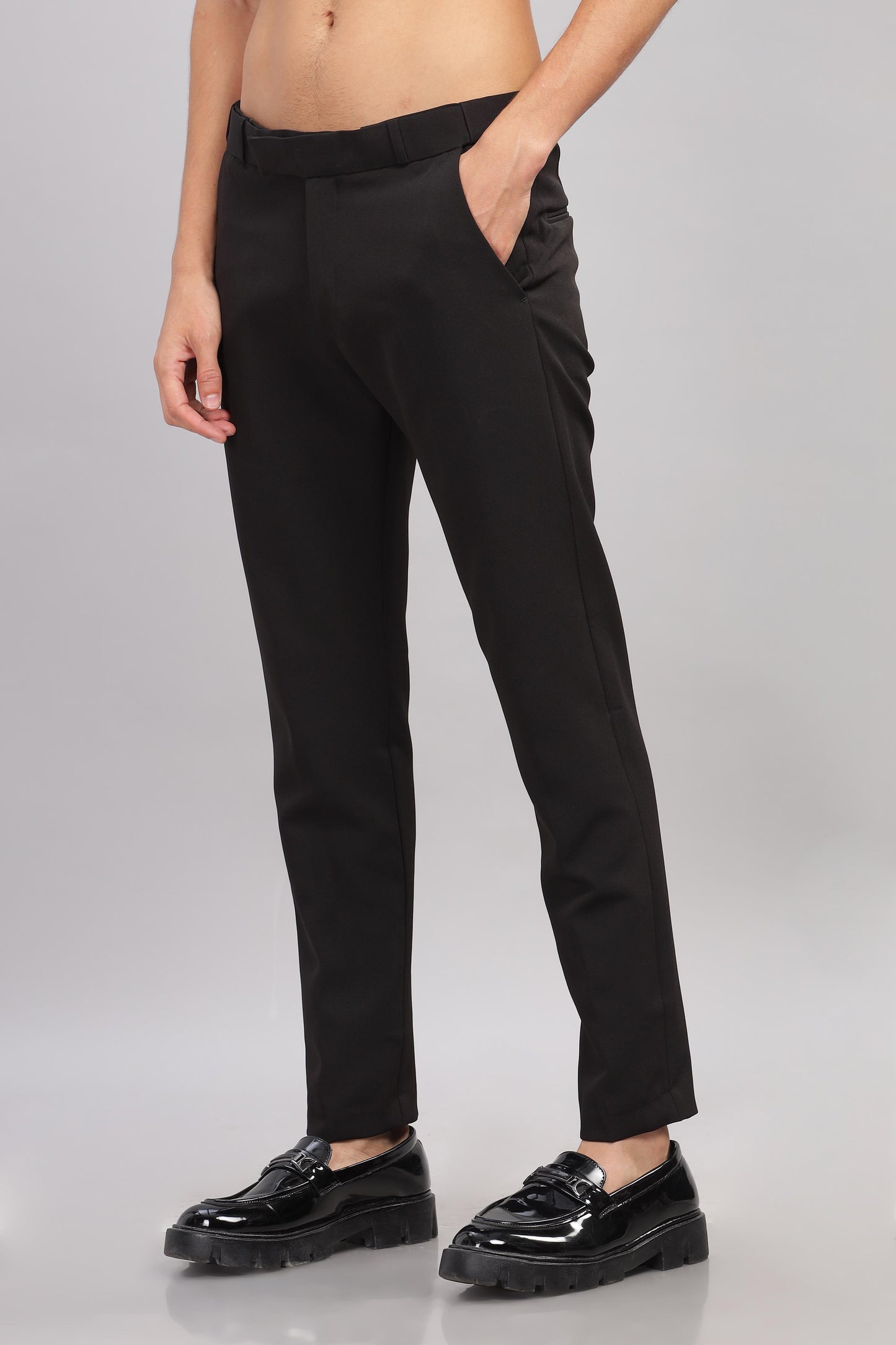 Black Flexi Waist Trouser