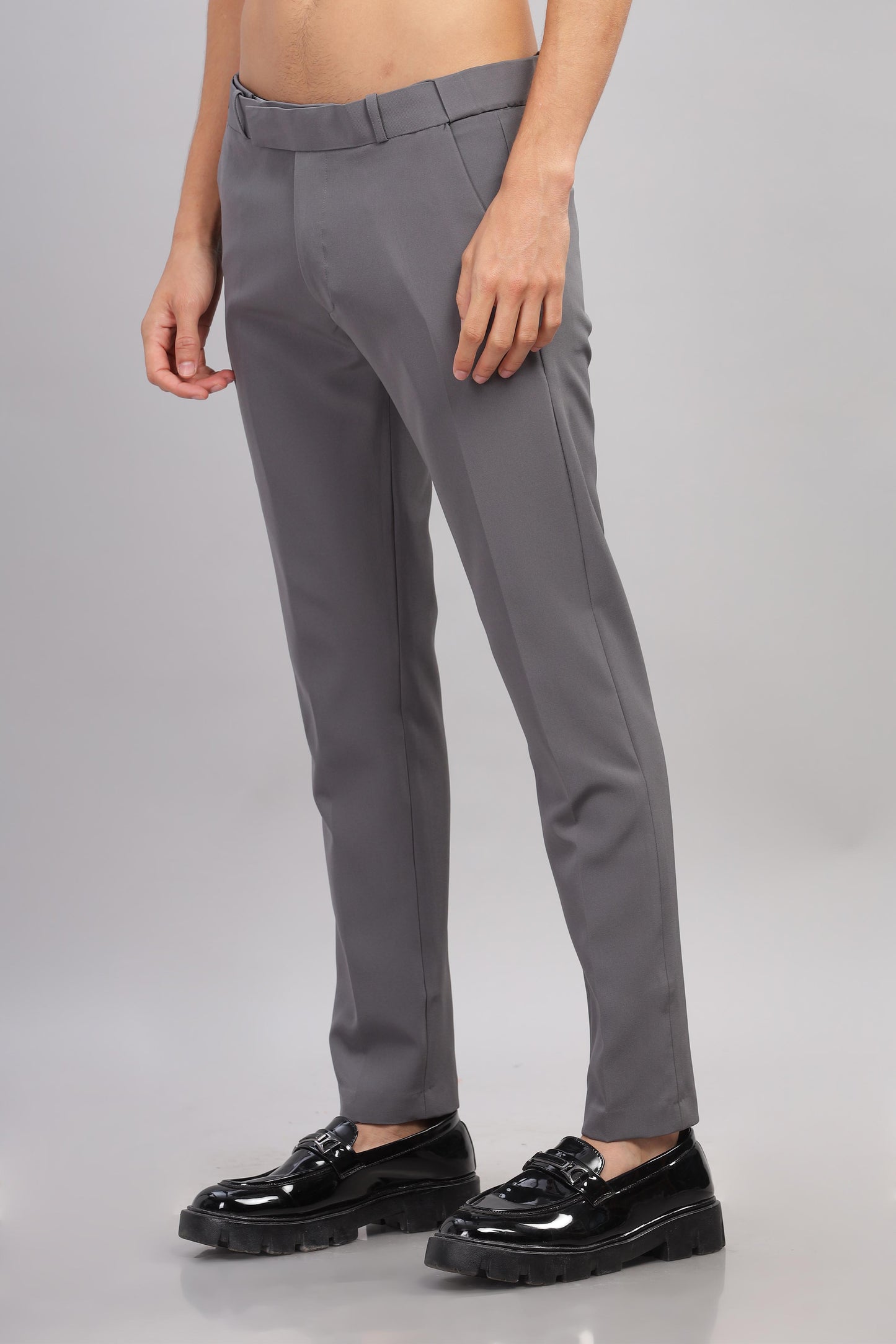 Dark Grey Flexi Waist Trouser