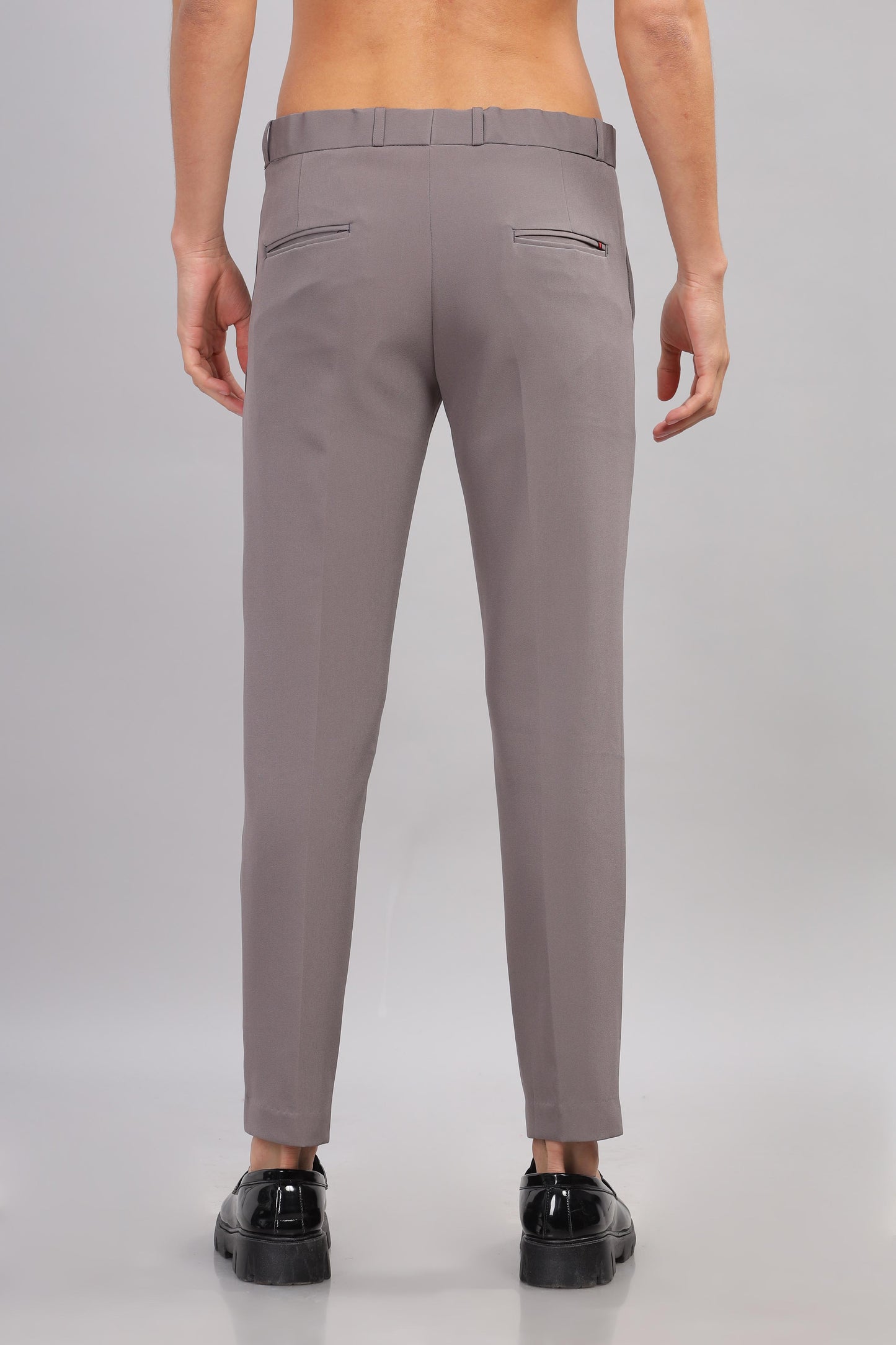 Dusty Grey Flexi Waist Trouser
