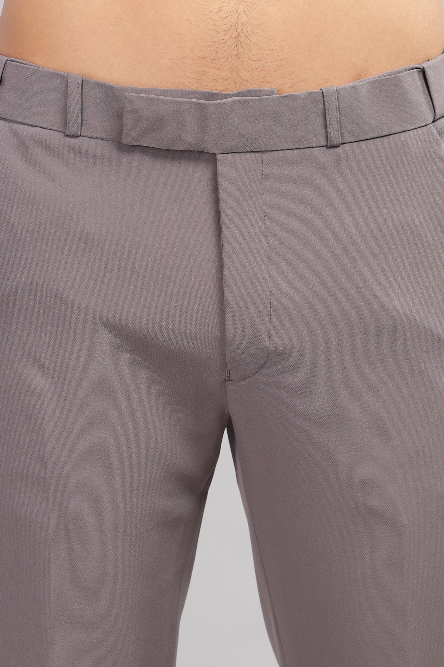 Dusty Grey Flexi Waist Trouser