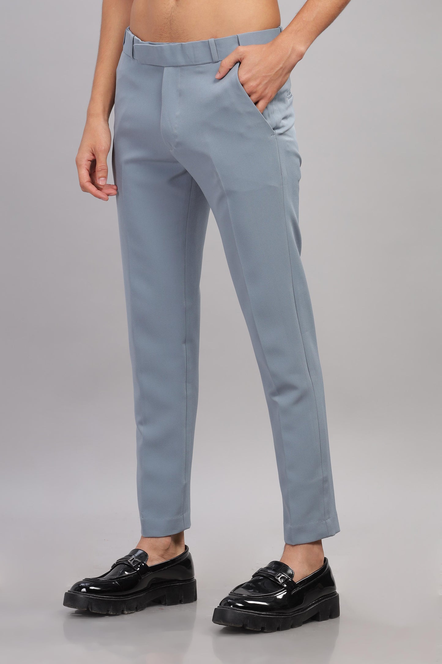 Cambray Blue Flexi Waist Trouser