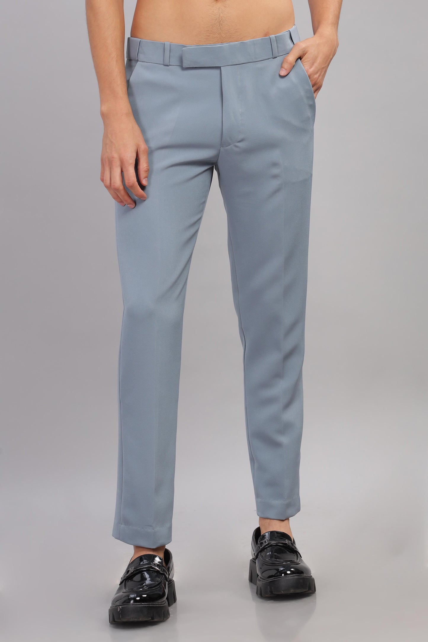 Cambray Blue Flexi Waist Trouser