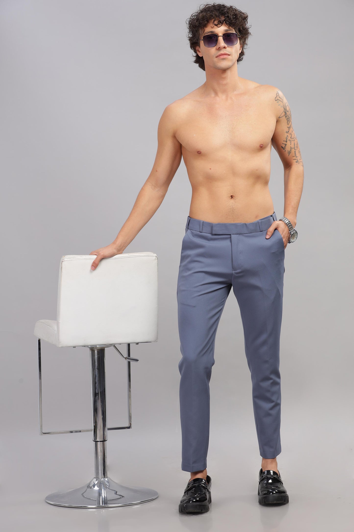 Leisure Blue Flexi Waist Trouser