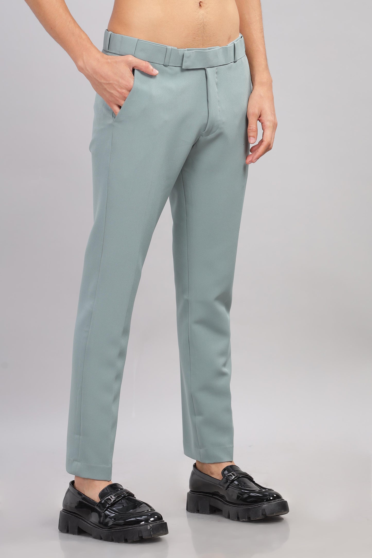 Smoke Flexi Waist Trouser