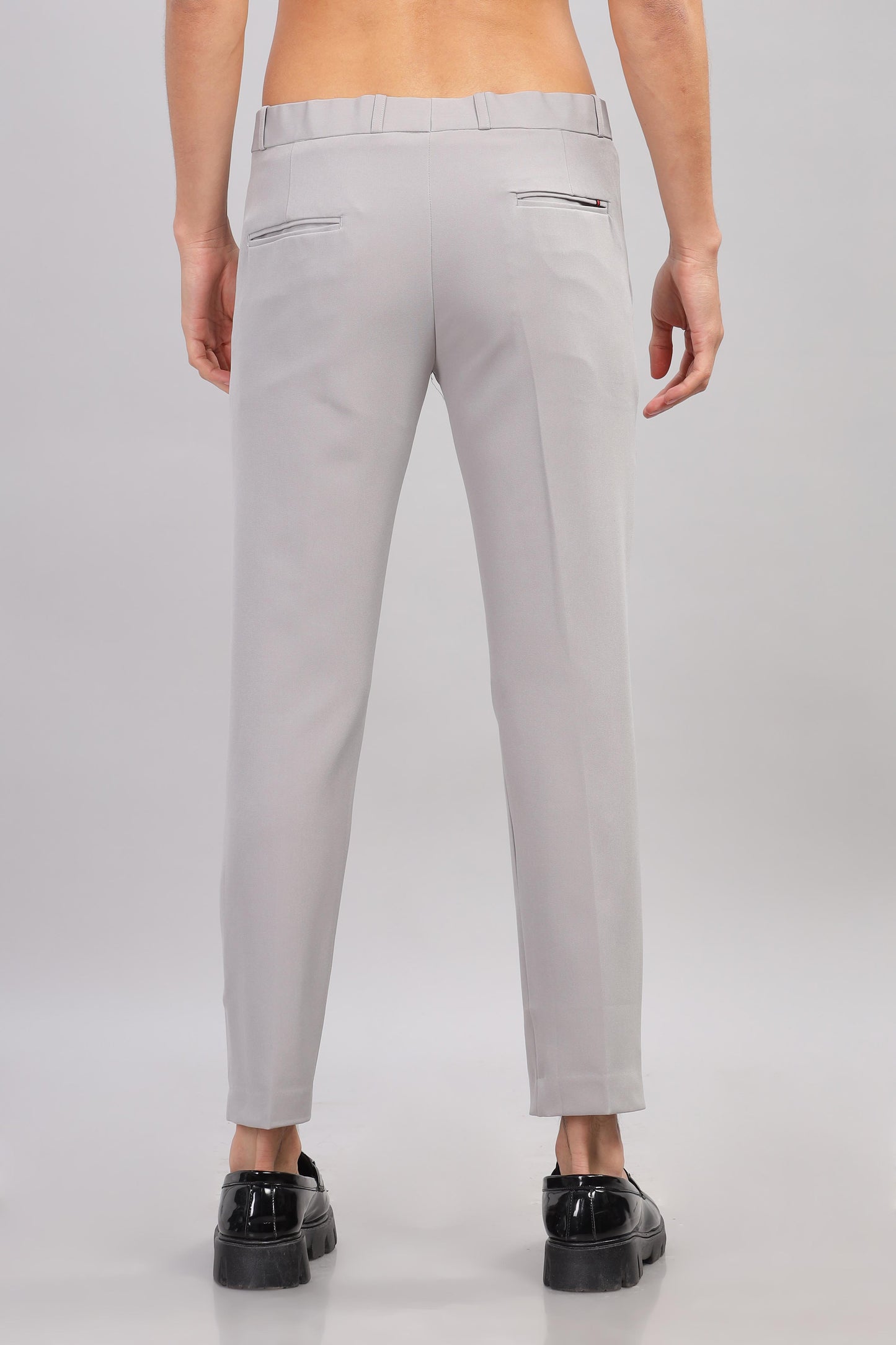 Platinium Grey Flexi Waist Trouser