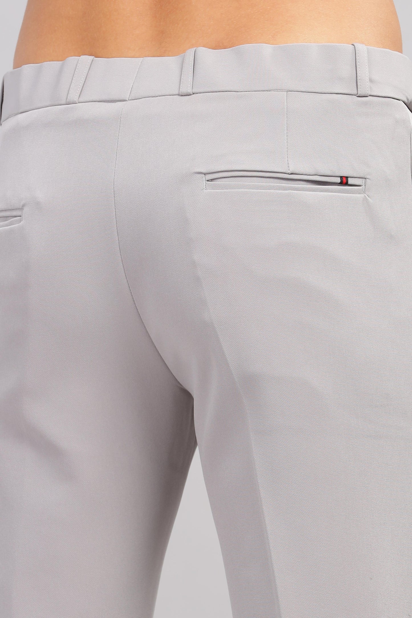 Platinium Grey Flexi Waist Trouser