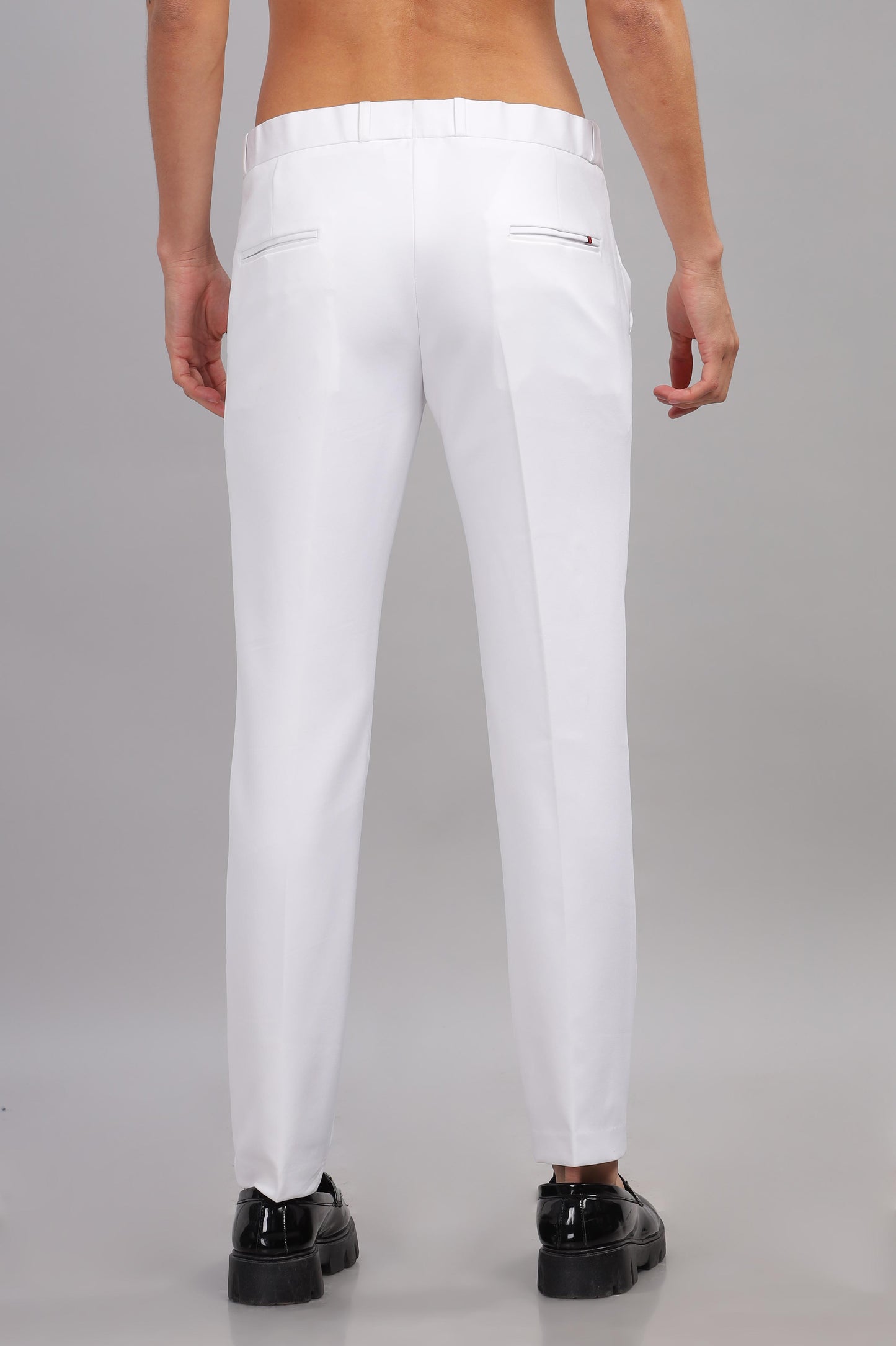 Extra White Flexi Waist Trouser