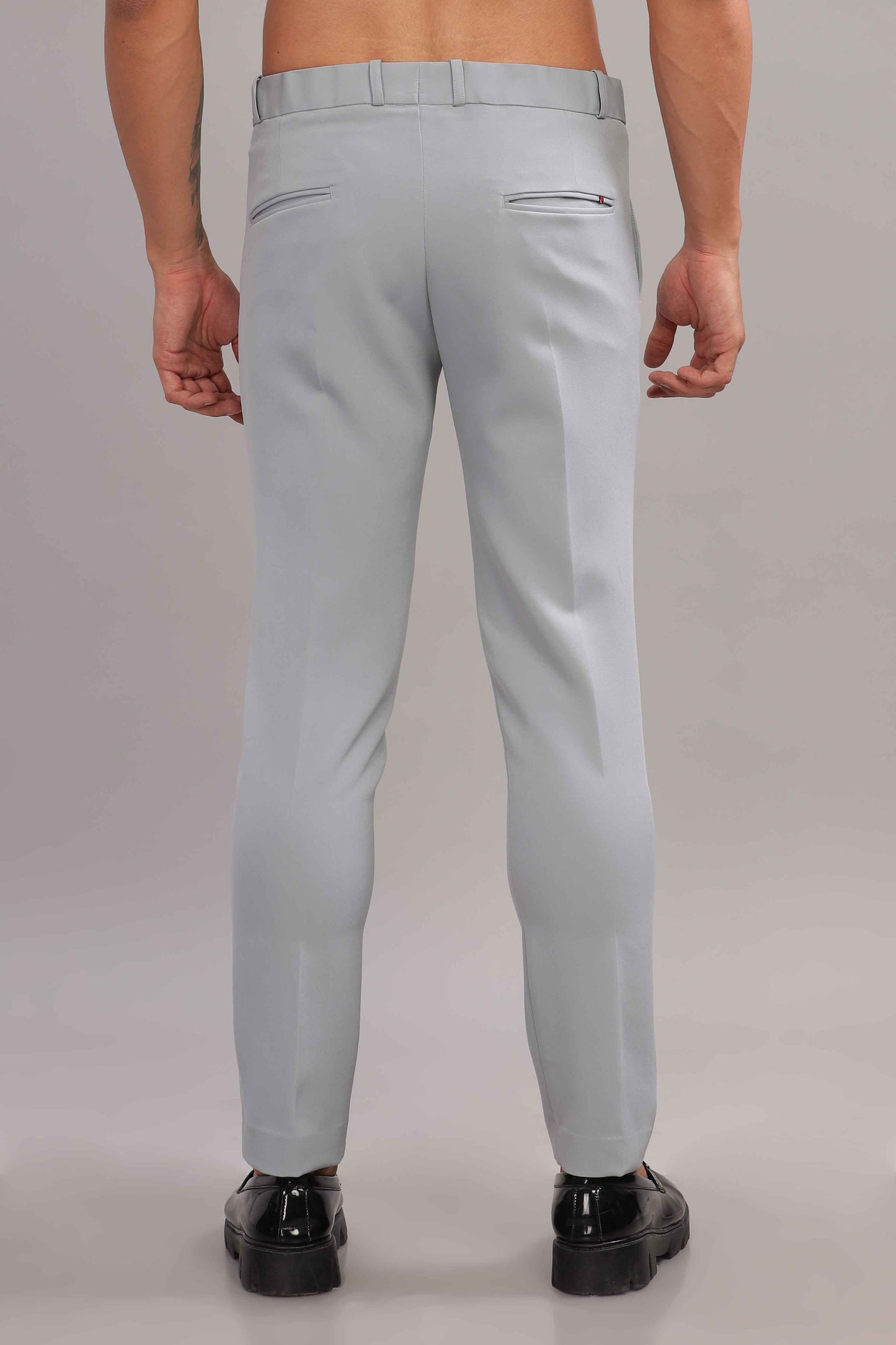 Light Grey Flexi Waist Trouser