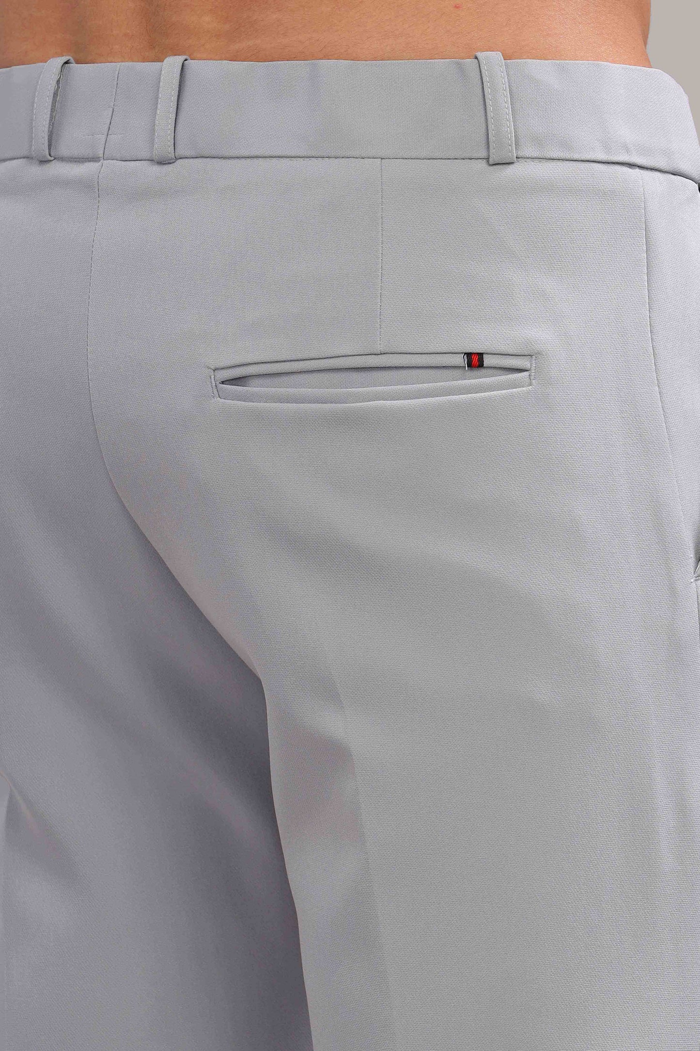 Light Grey Flexi Waist Trouser