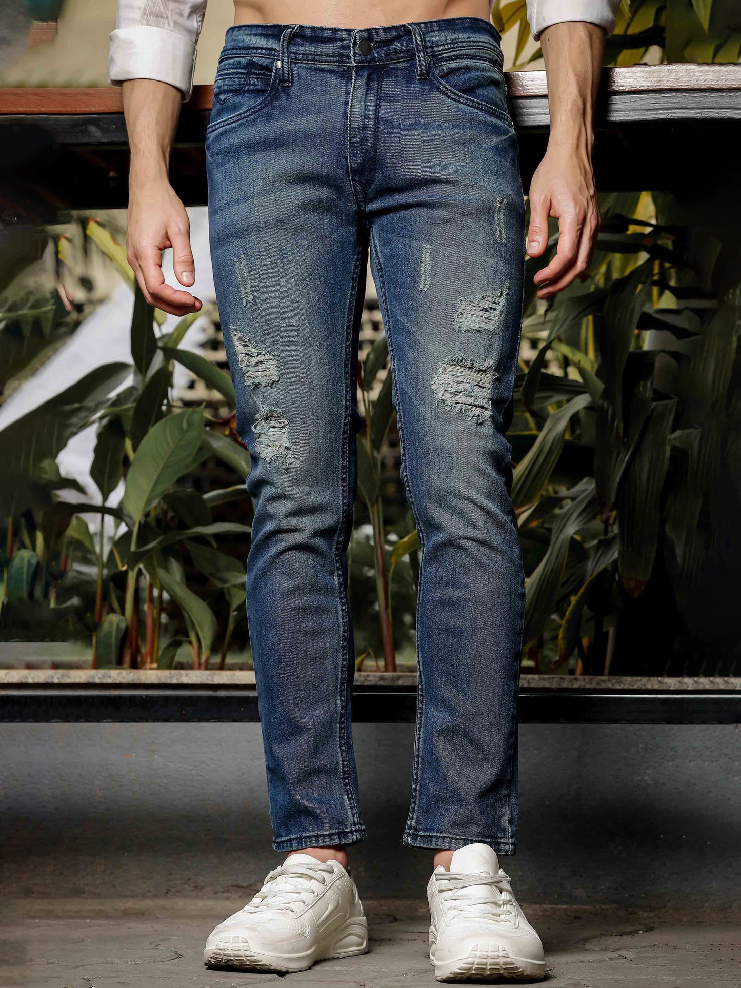 Mid Grey Denim Jeans