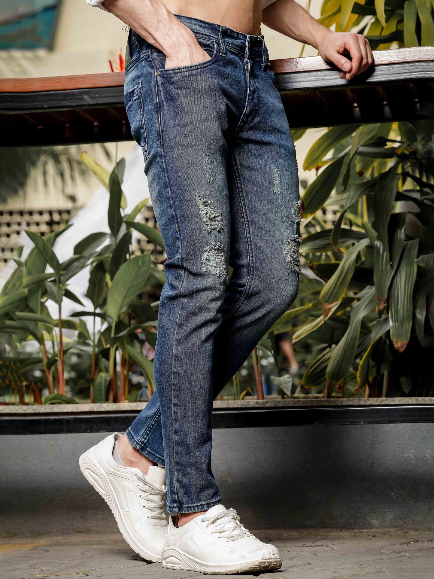 Mid Grey Denim Jeans