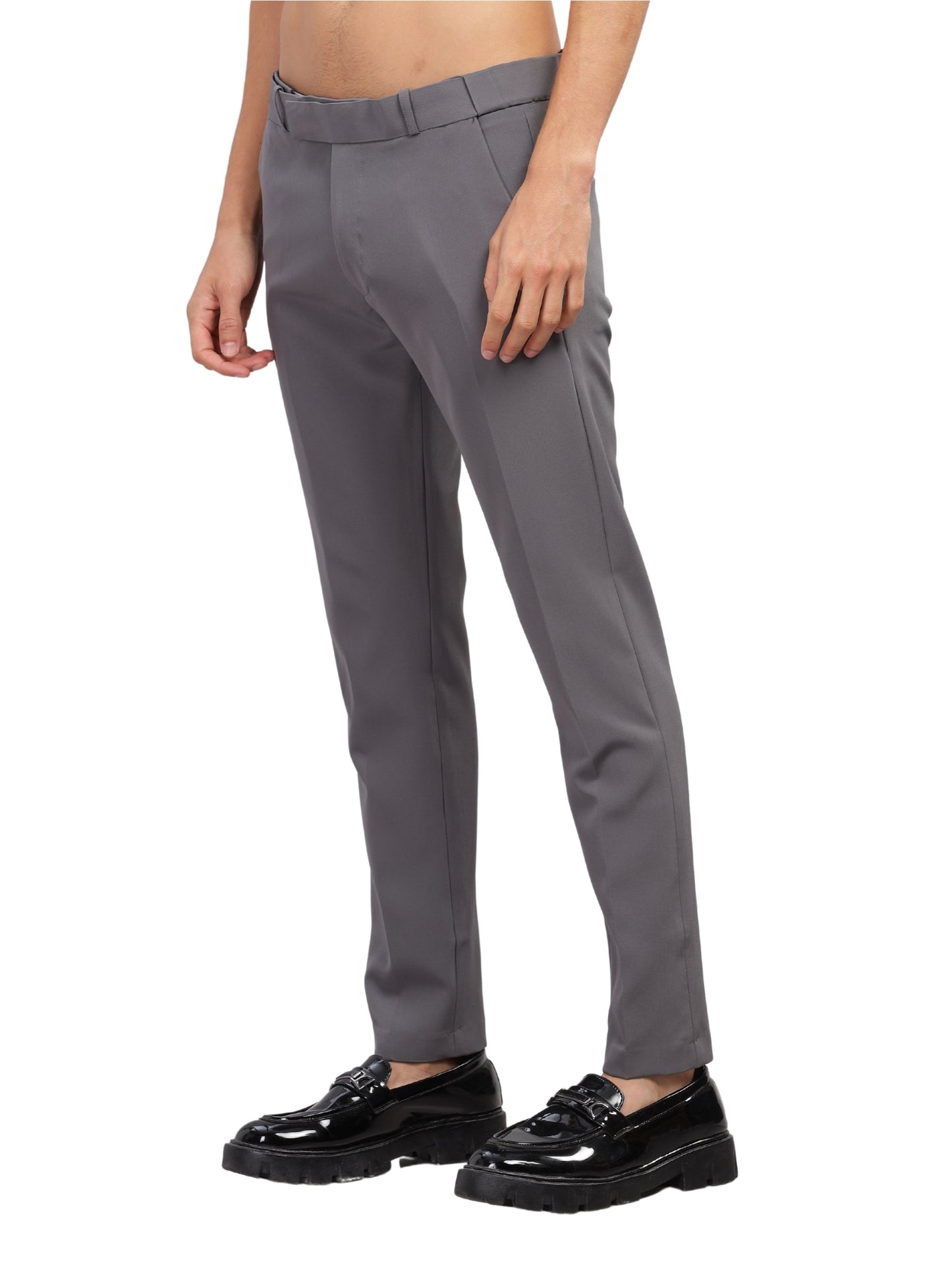 Dark Grey Flexi Waist Trouser