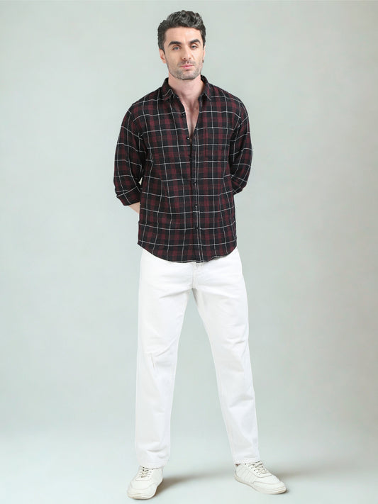 Red and Black Checks Shirt