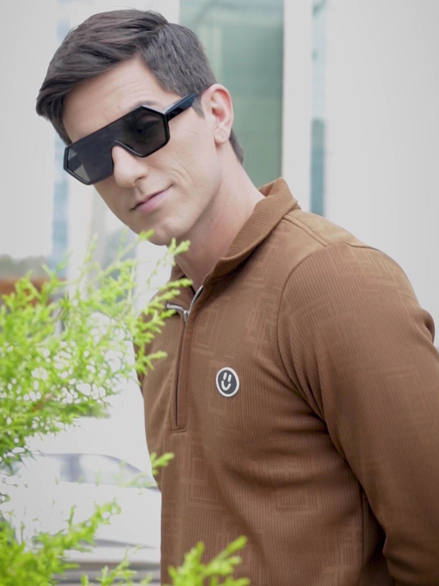 Imported Jumpers 420 gsm Sweat Shirt -Brown fully stretch