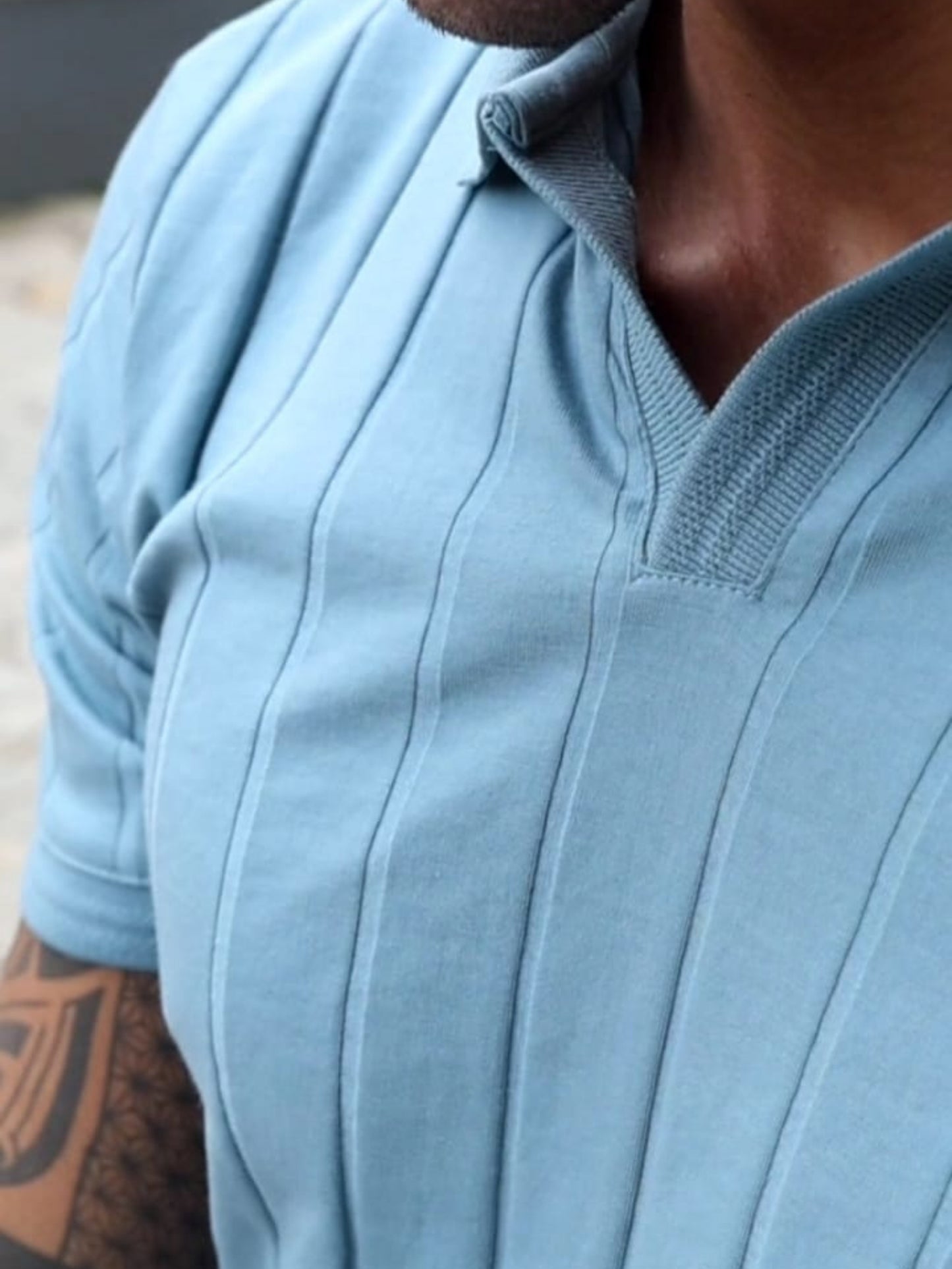 Sky Blue Vibe Shift Polo