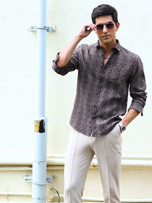 Black Digital Printed Shirt