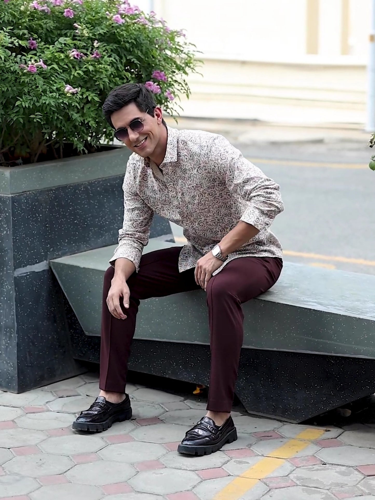 Maroon Bold Expression Shirt