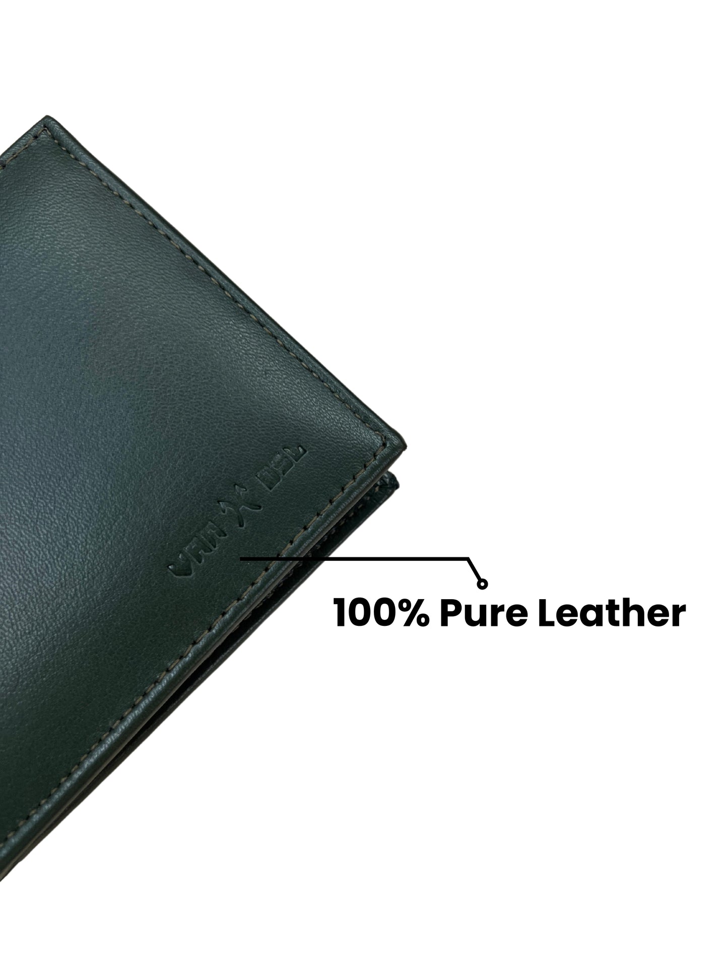 Light Green Classic Textured Wallet