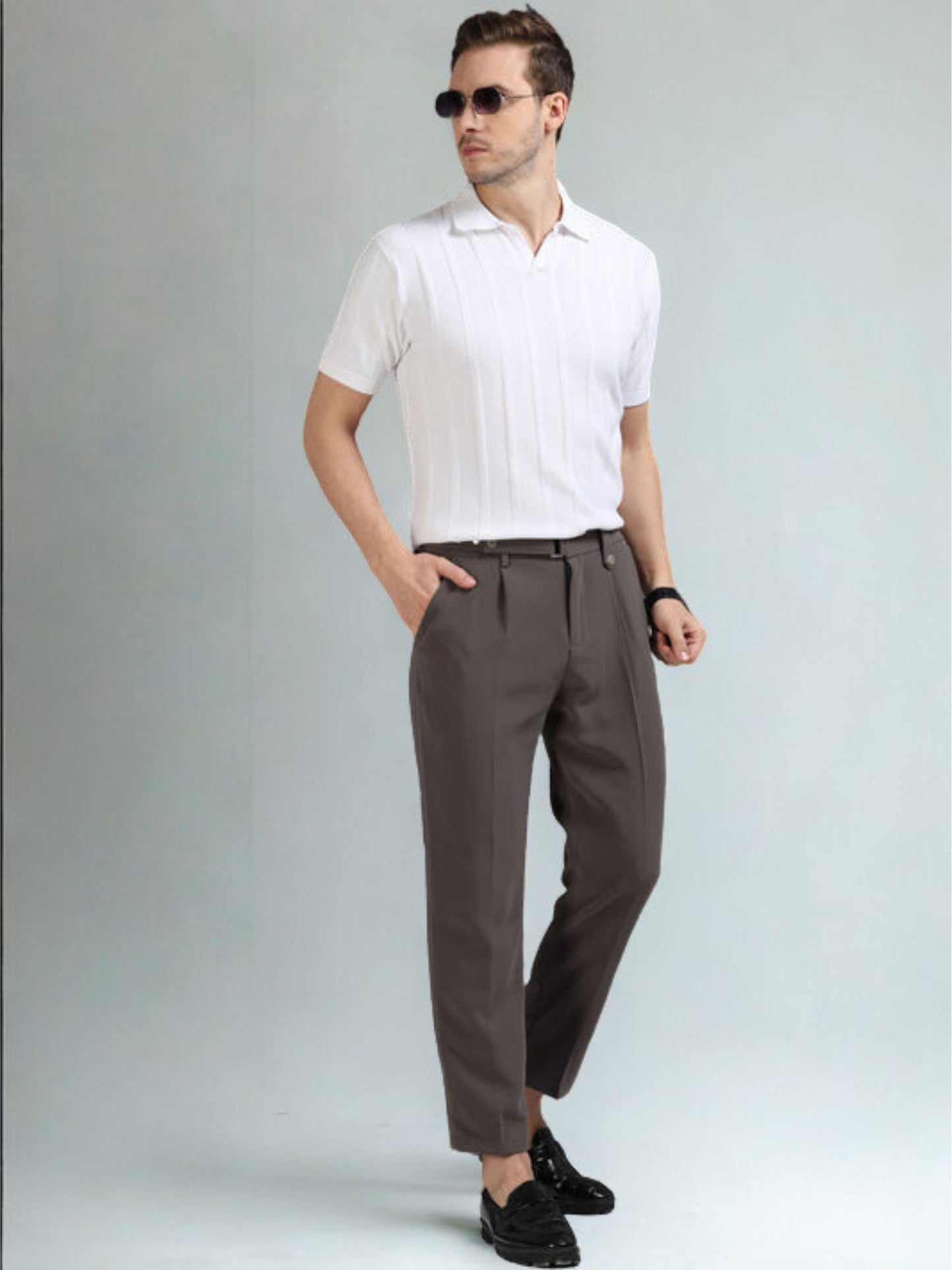 White Vibe Shift Polo T-Shirt